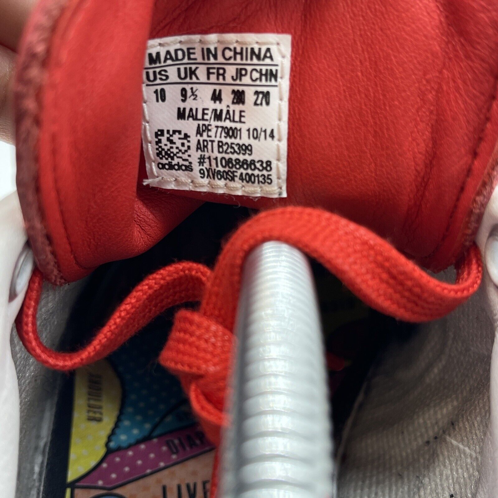 Size 10 - adidas Pharrell Williams x Stan Smith Red White Suede Leather (B25399)
