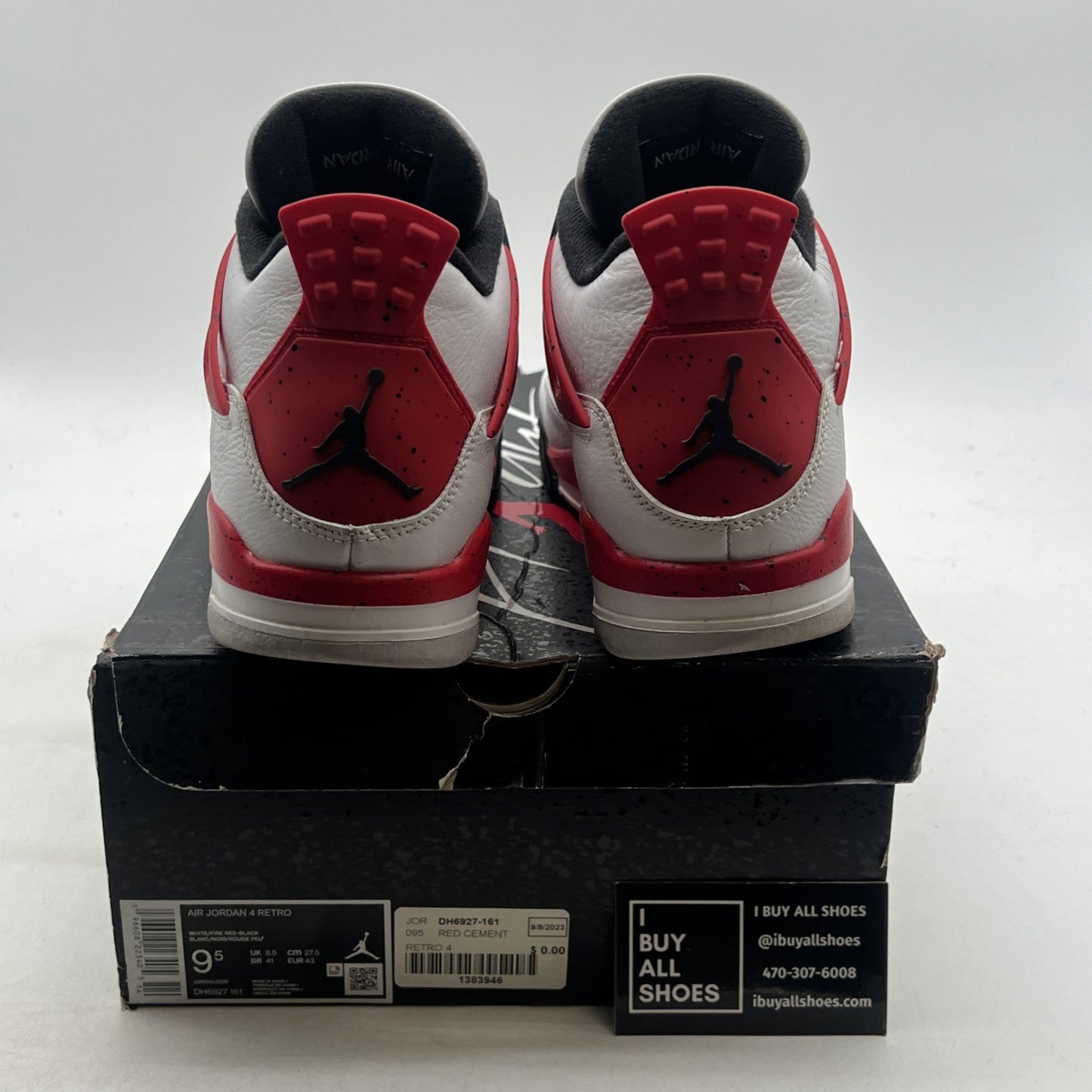 Size 9.5 - Air Jordan 4 Retro Mid Red Cement (DH6927-161)