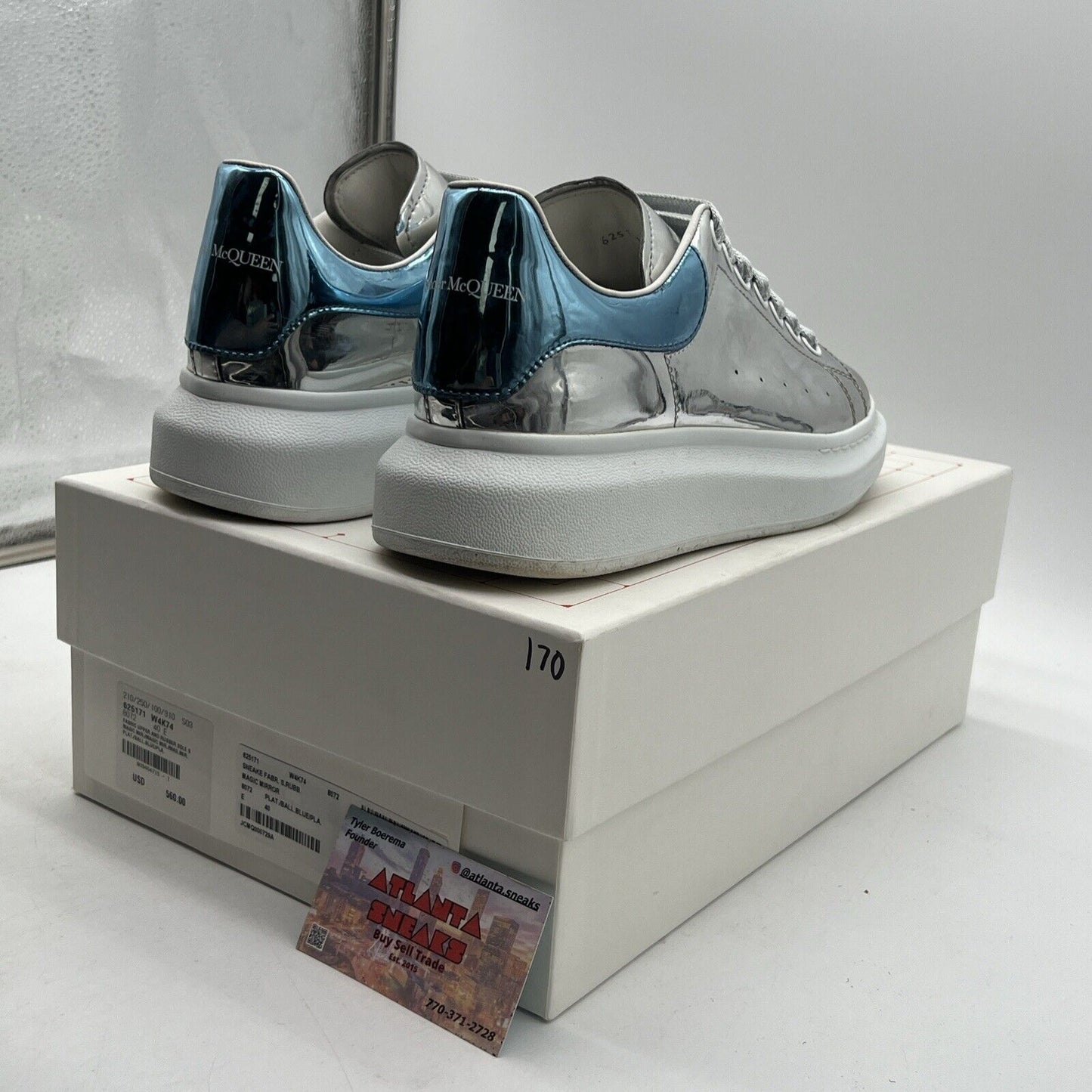 Alexander Ccqueen Sneakers Magic Mirror - Silver Blue (625171-W4K74-8072)