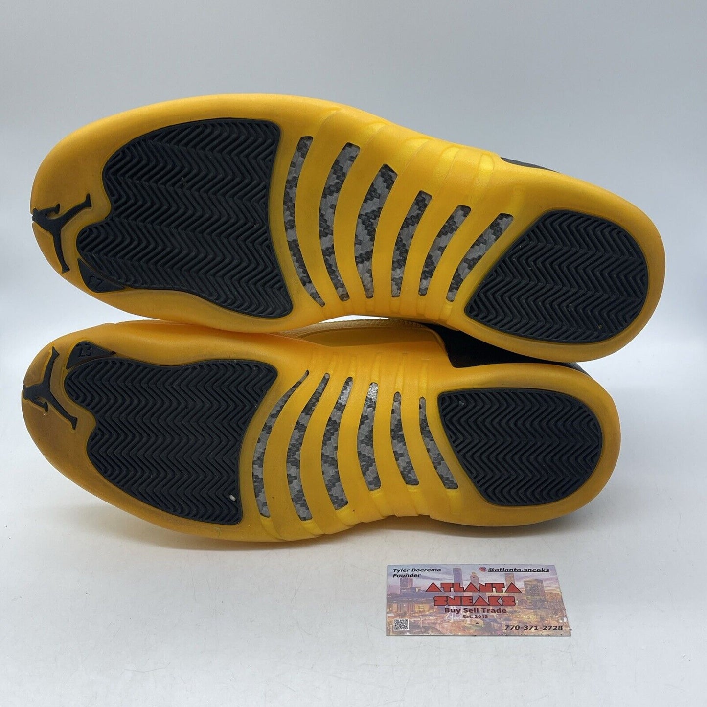 Size 13 - Jordan 12 Retro University Gold Black Yellow Leather (130690-070)