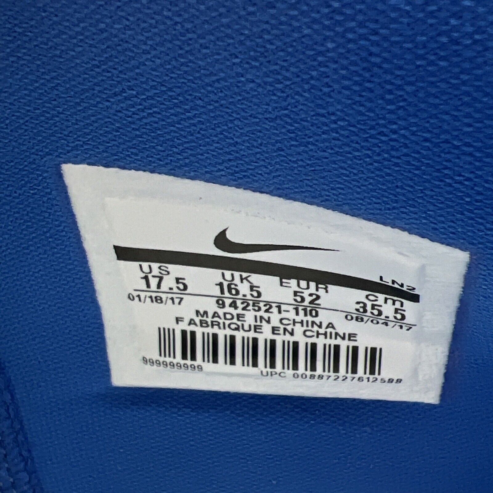 Size 17.5 - Nike Kobe A.D. Mid Aqua Blue (942521-110)