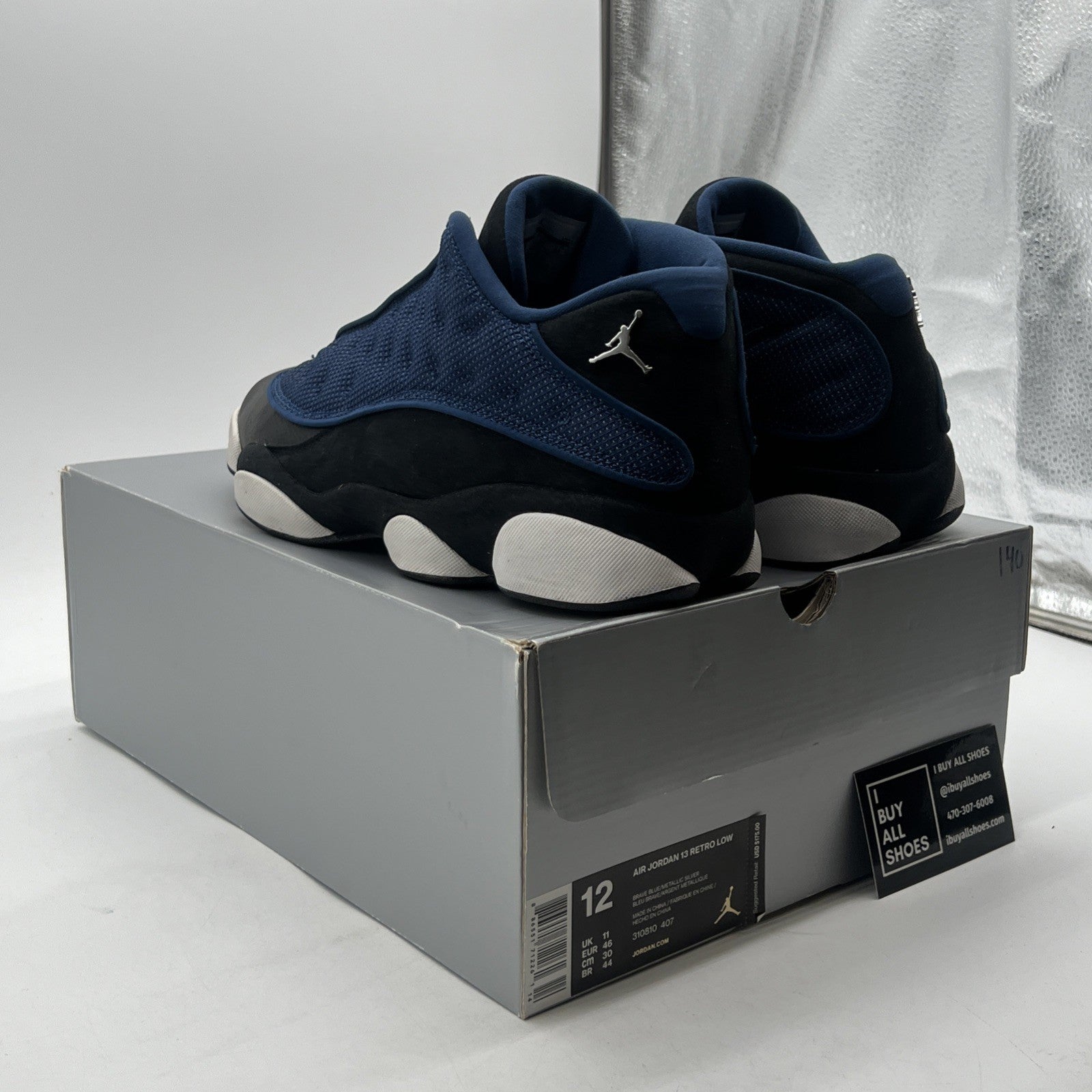 Size 12 - Air Jordan 13 Retro 2017 Low Brave Blue (310810-407)