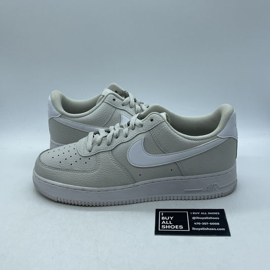 Size 10 - Nike Air Force 1 '07 Light Bone White Tan Leather (CT2302-001)