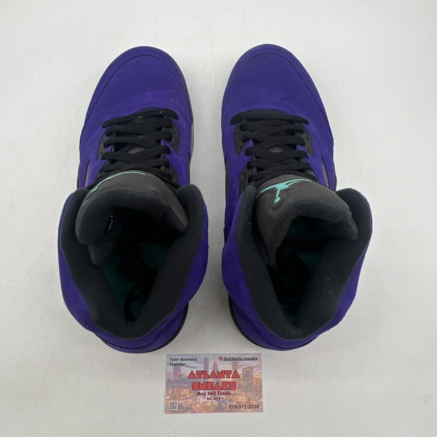 Size 9.5 - Jordan 5 Retro Alternate Grape 2020 Icey Black Aqua (136027-500)