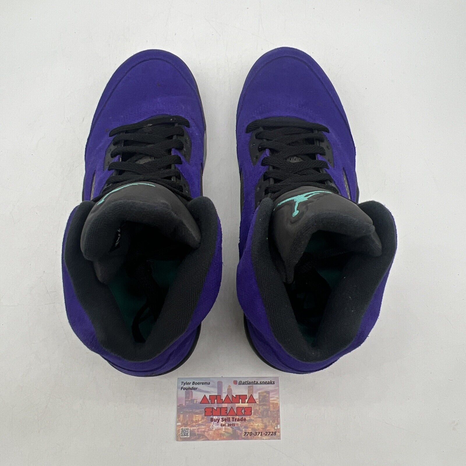 Size 9.5 - Jordan 5 Retro Alternate Grape 2020 Icey Black Aqua (136027-500)