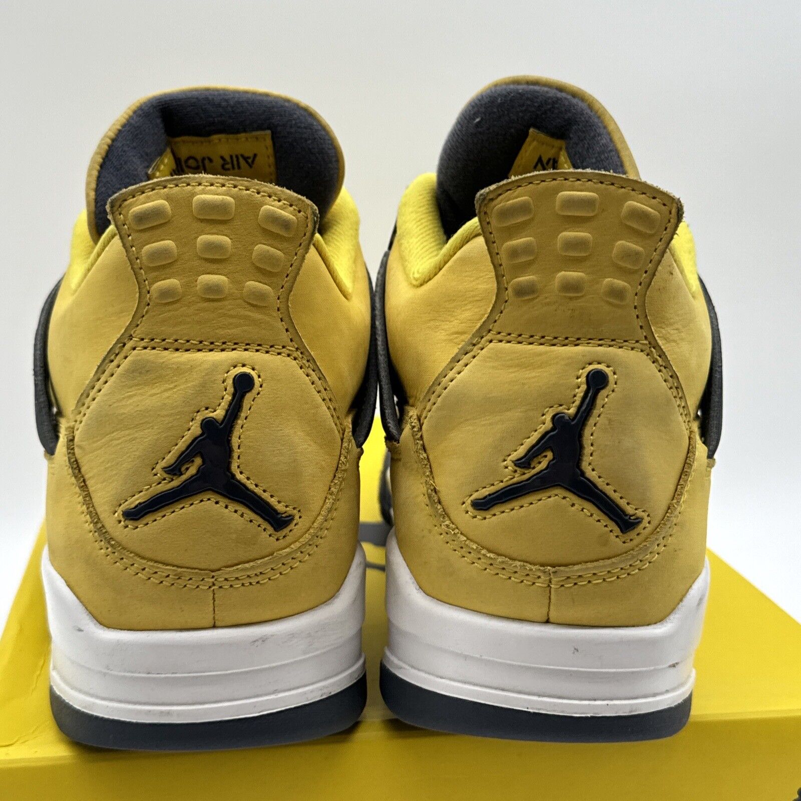 Size 9 - Jordan 4 Retro Mid Lightning Yellow Suede Grey OG Box White Leather Ret