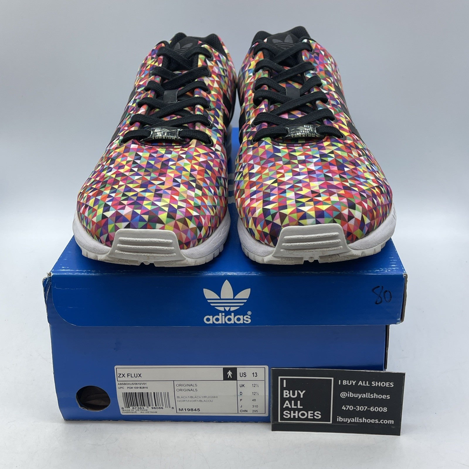Size 13W - Adidas ZX Flux Watercolor (ZXFLUX