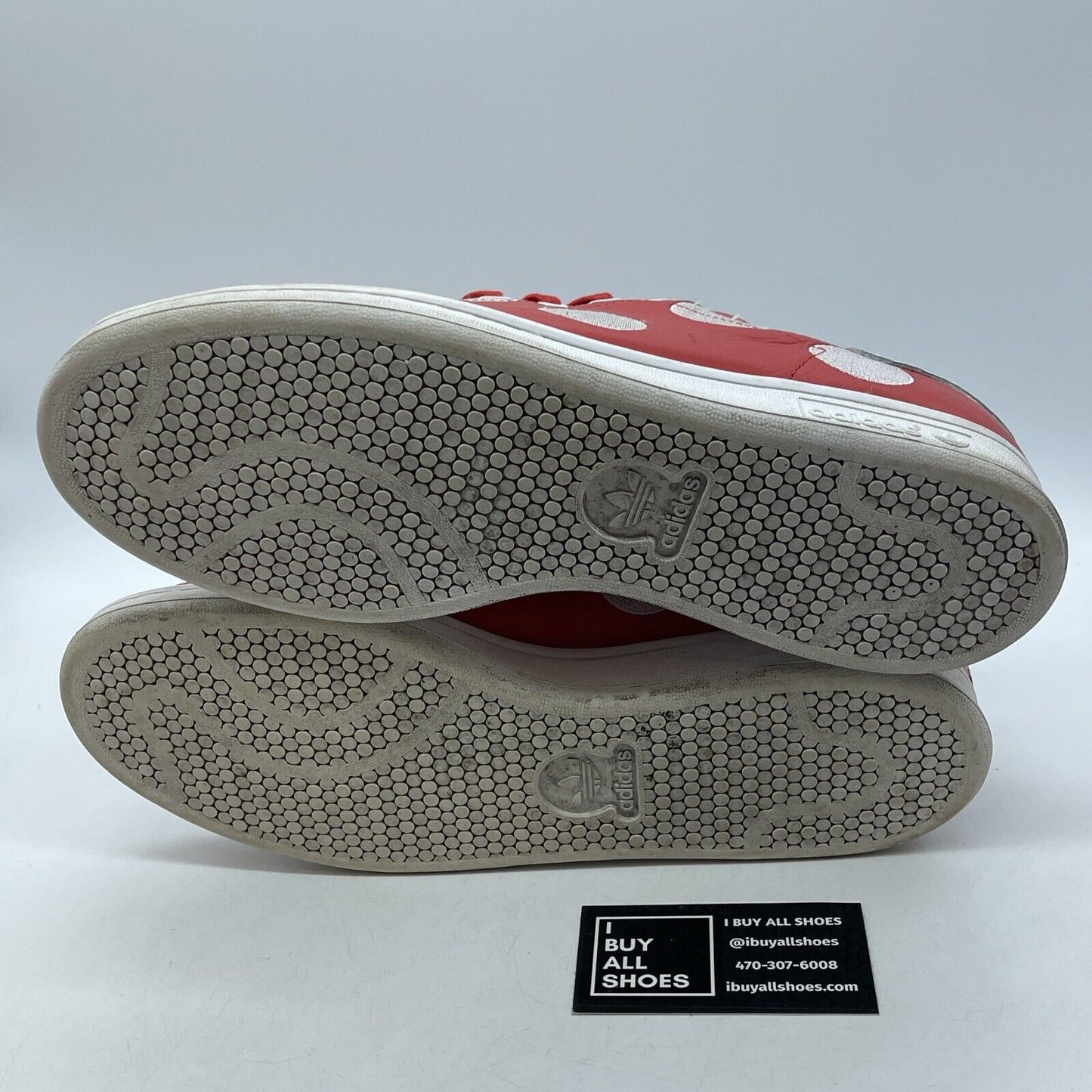 Size 10 - adidas Pharrell Williams x Stan Smith Red White Suede Leather (B25399)