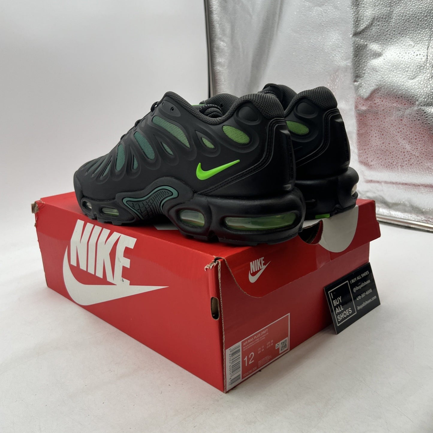 Size 12 - Nike Air Max Plus Drift Black Green Strike (FD4290-006)