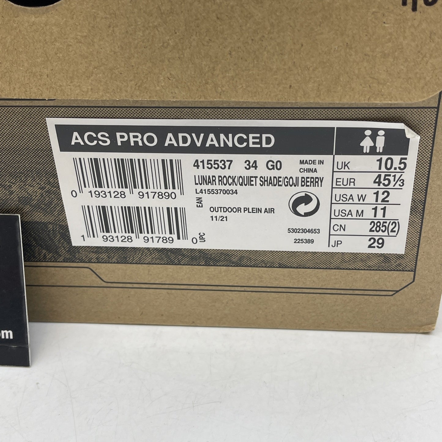 Size 11 - Salomon ACS Pro Advanced Goji Berry Grey (415537-34)
