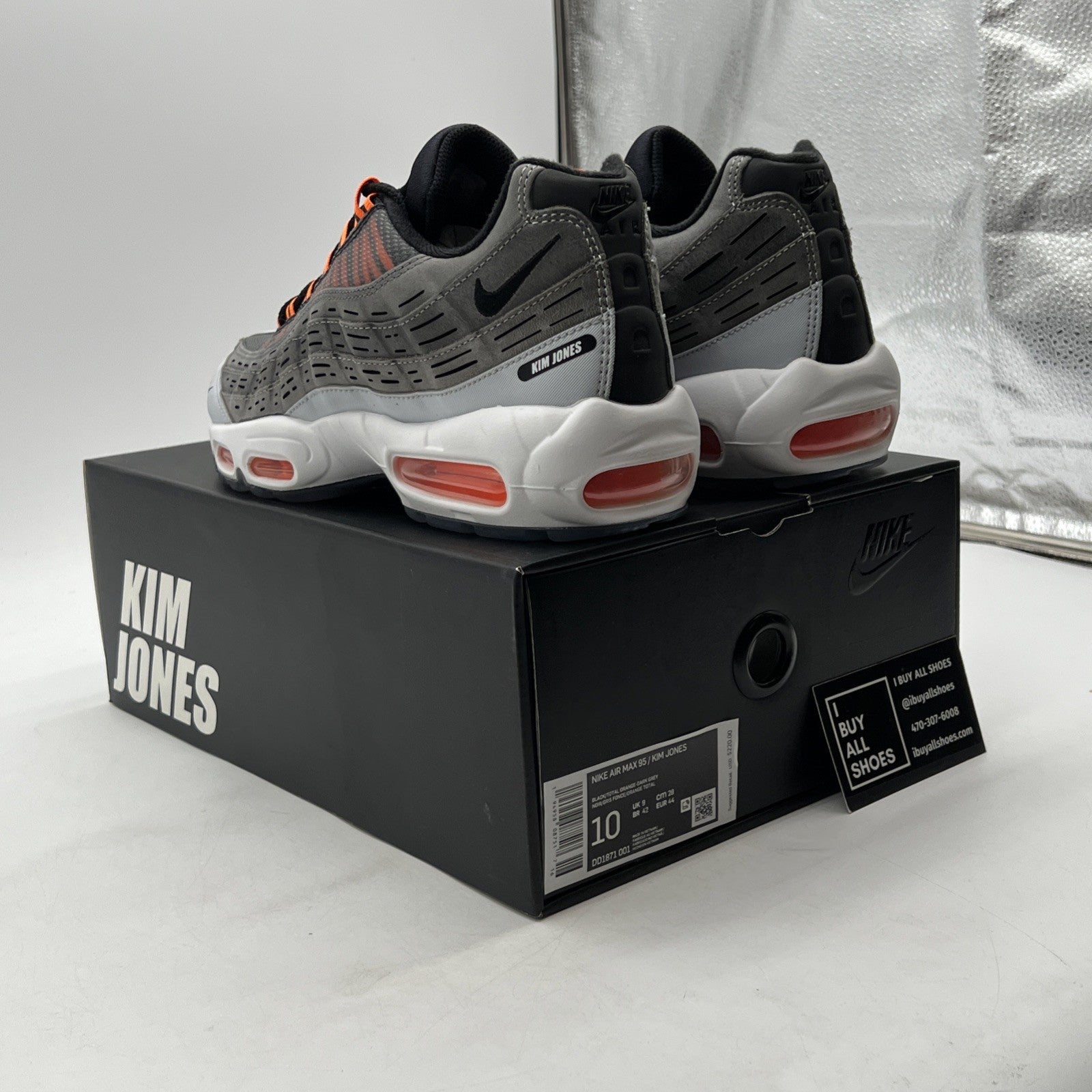 Size 10 - Nike Kim Jones x Air Max 95 Total Orange (DD1871-001)