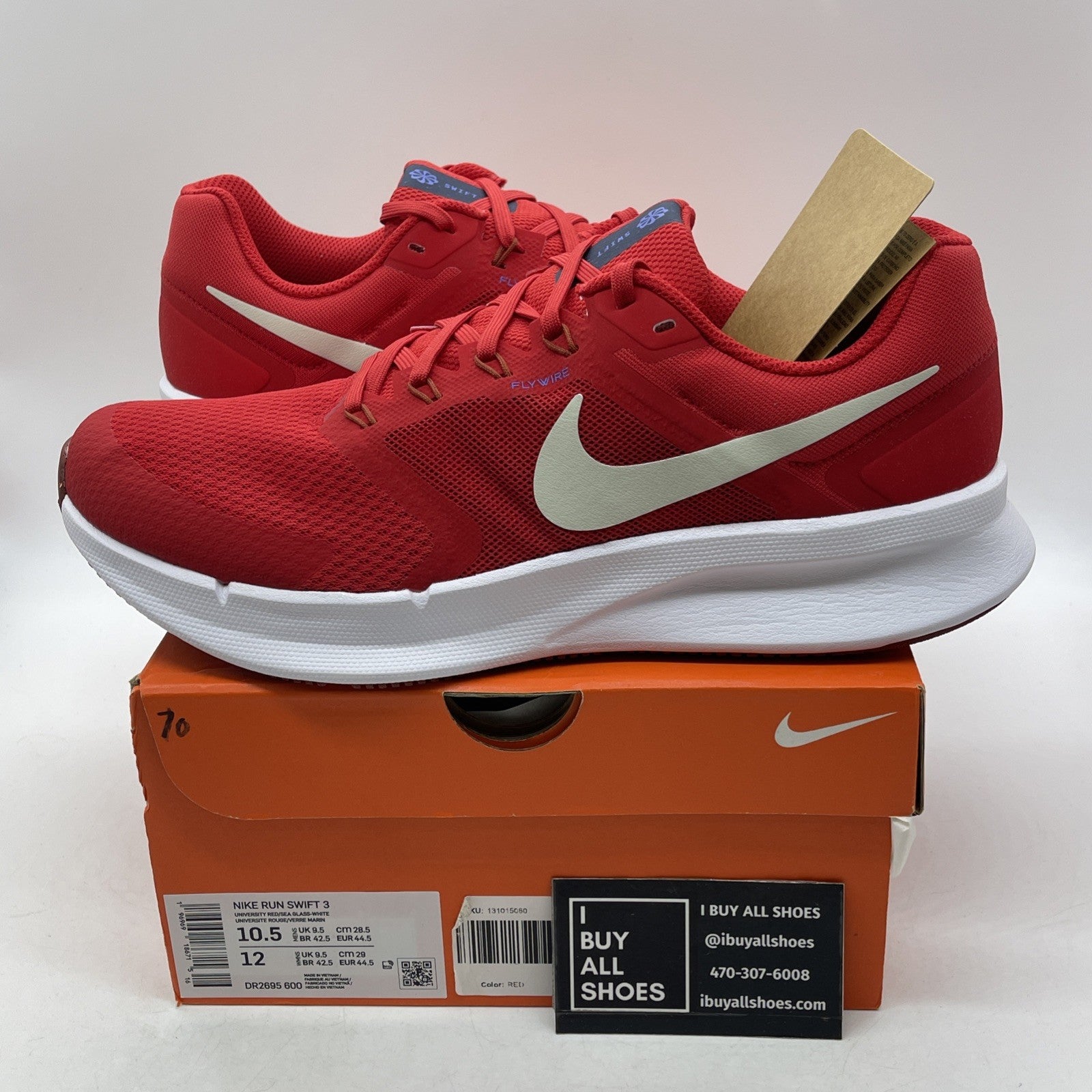 Size 10.5 - Nike Run Swift 3 University Red Sea Glass (DR2695-600)