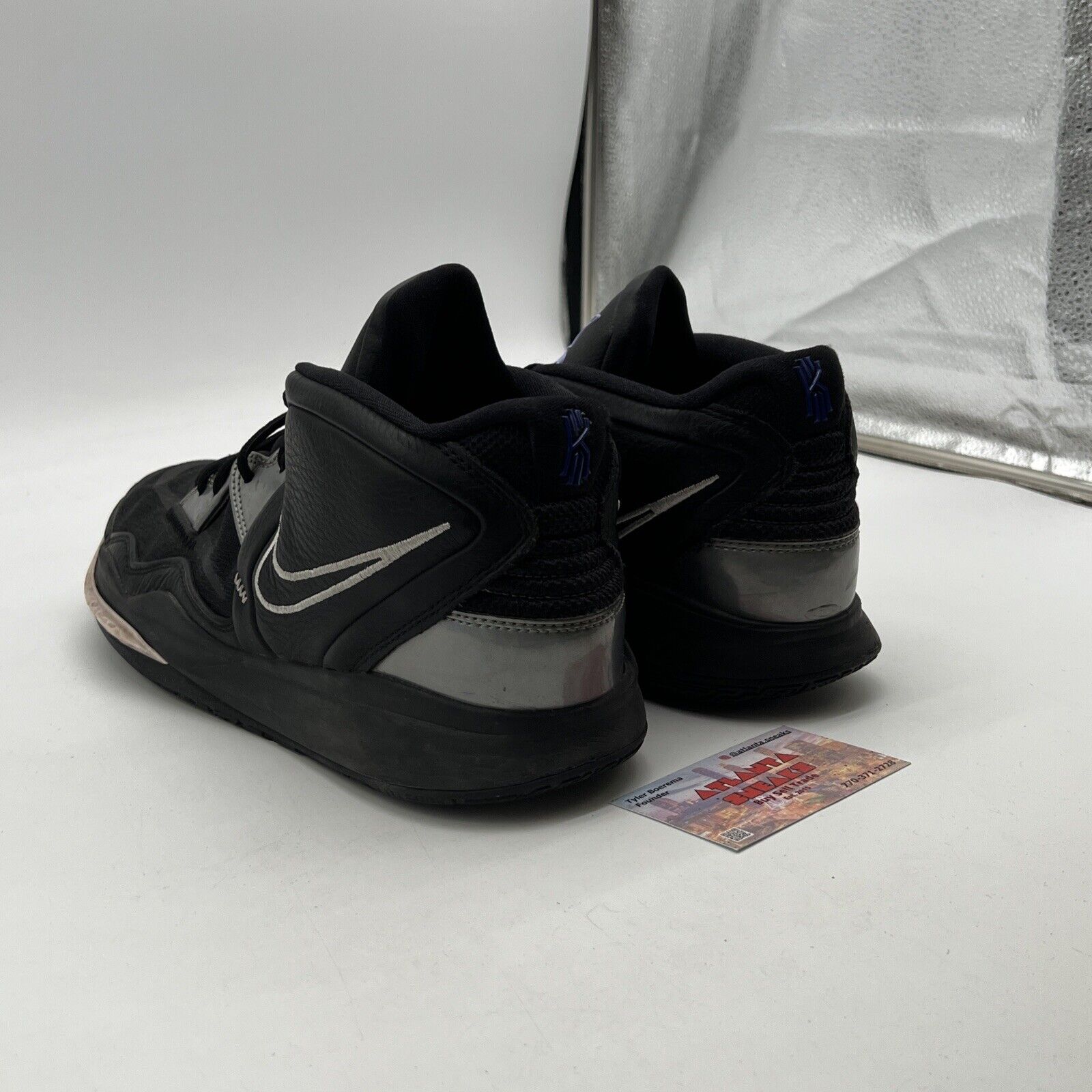 Size 12 - Nike Kyrie Infinity Black Metallic Silver (CZ0204-005)