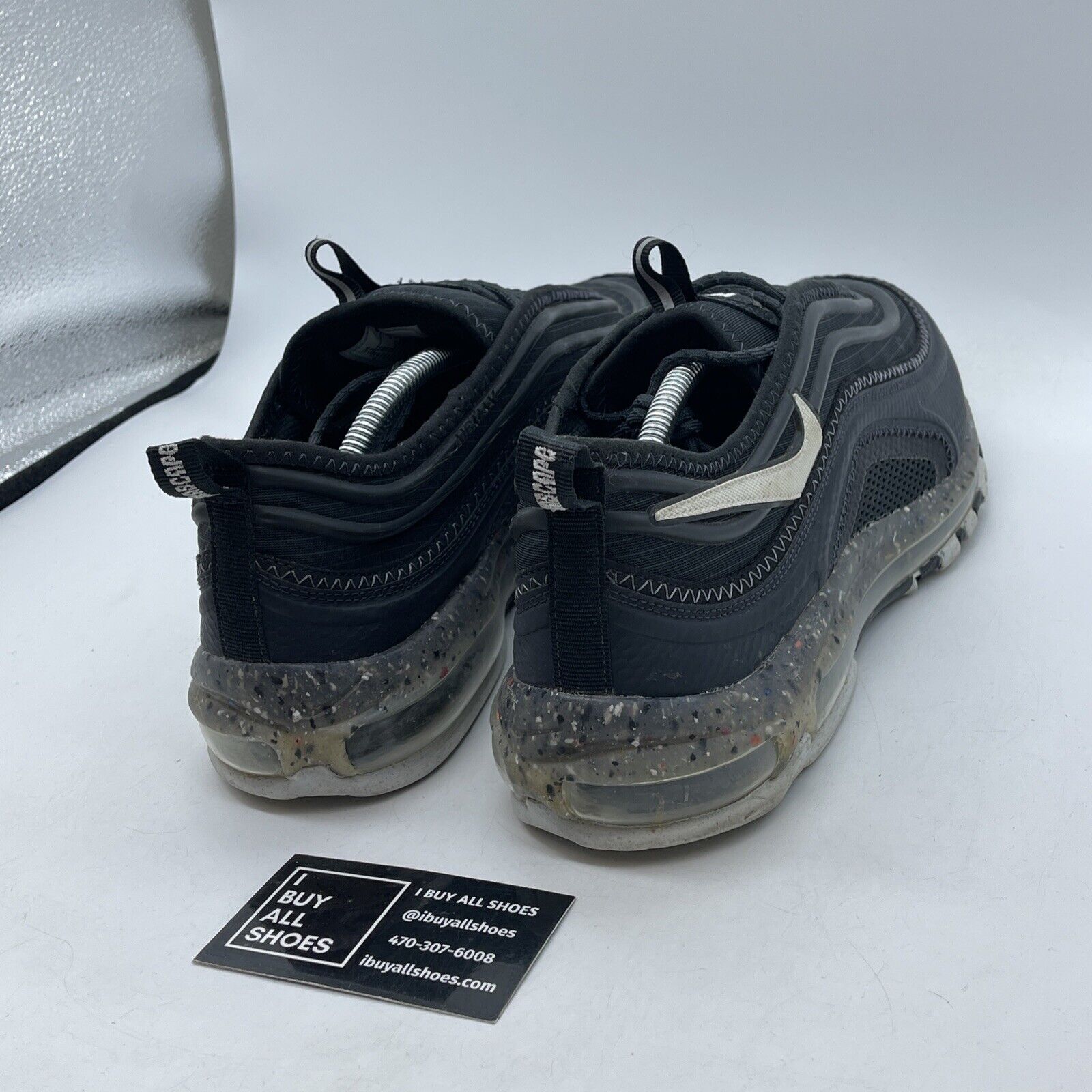 Size 12 - Nike Air Max Terrascape 97 Off Noir Black Suede Leather (DJ5019-001)