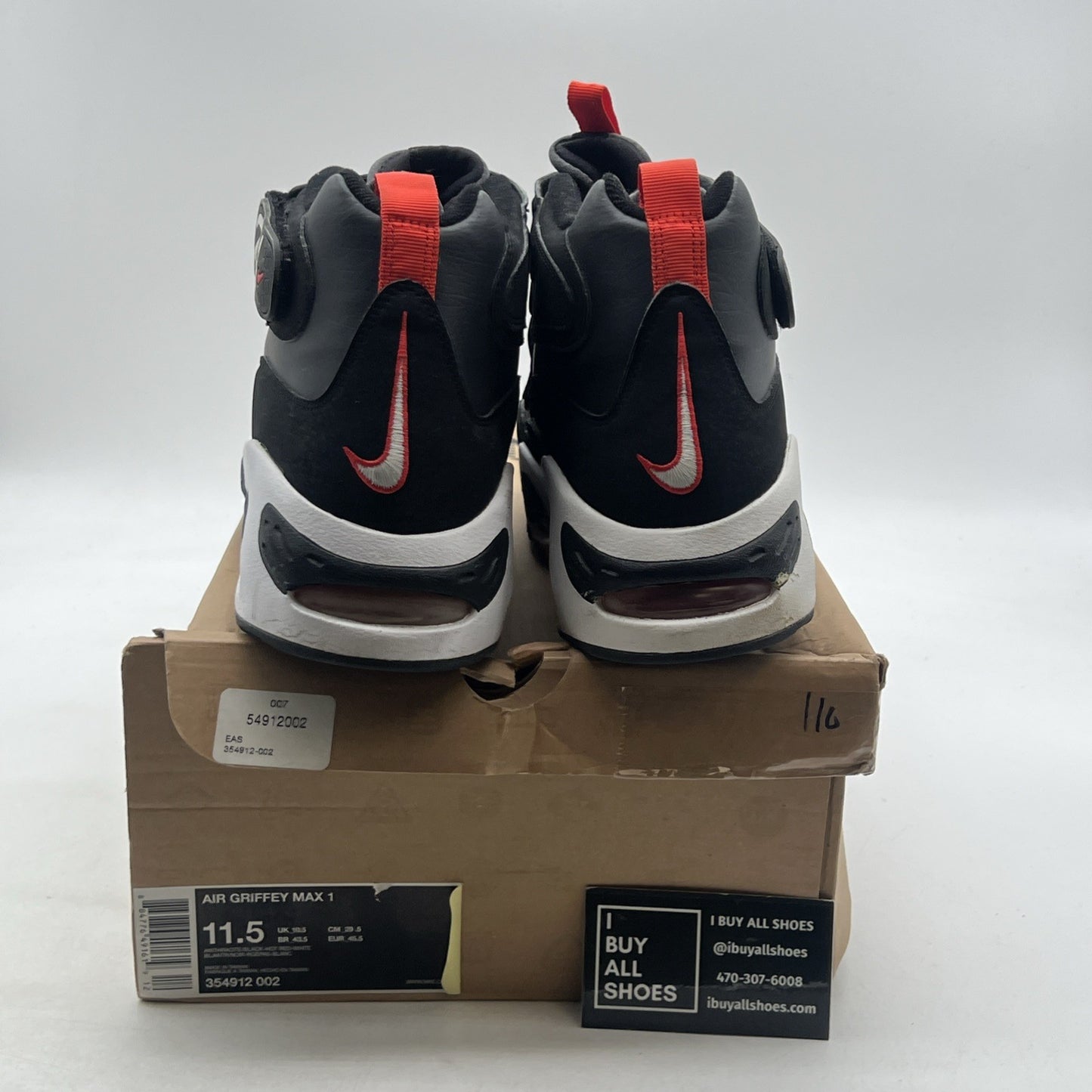 Size 11.5 - Nike Air Griffey Max 1 Anthracite (354912-002)