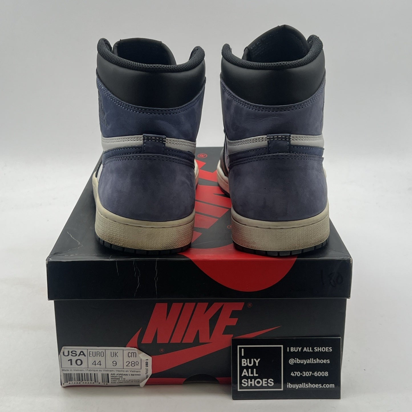 Size 10 - Air Jordan 1 Retro OG High Best Hand in the Game Blue Moon 555088-115