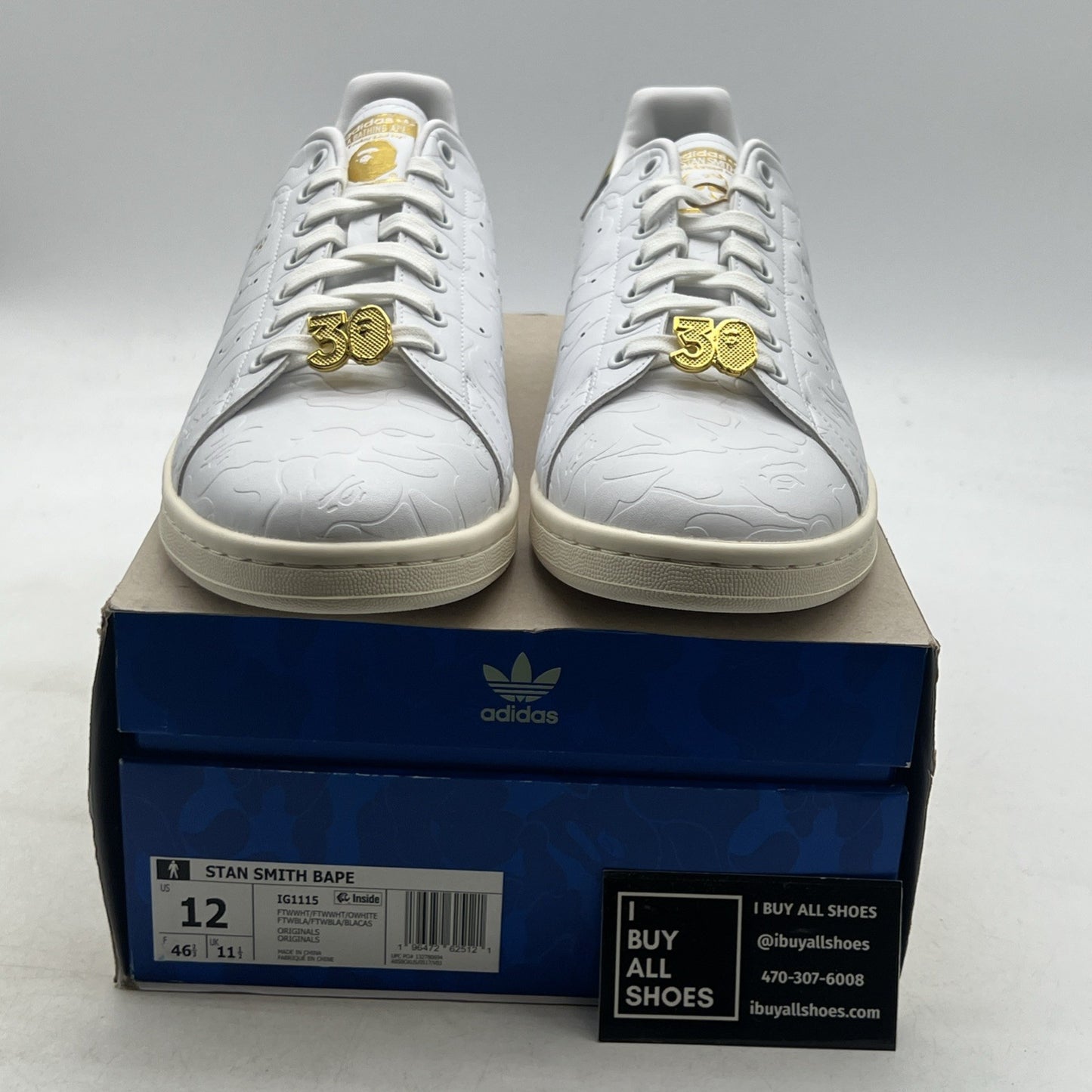 Size 12 - BAPE x Adidas Stan Smith 30th Anniversary (IG1115)