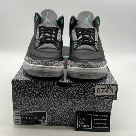 Size 12 - Air Jordan 3 Retro Green Glow (CT8532-031)