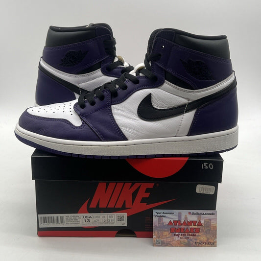 Size 13 - Jordan 1 Retro OG High Court Purple 2.0 Black White  (555088-500)