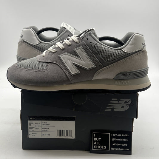 Size 12 - New Balance 574 Grey White (U574TG2)