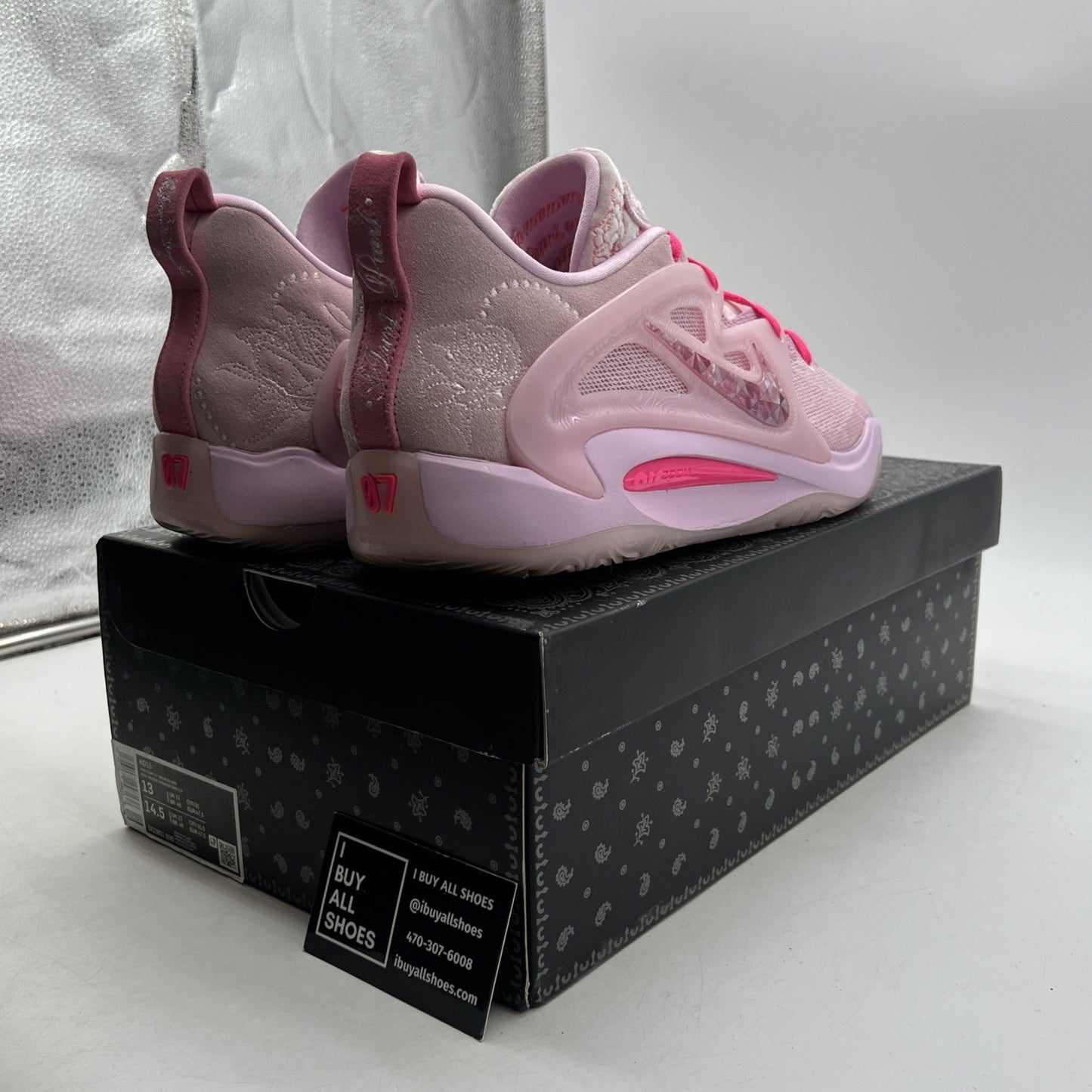 Size 13 - Nike KD 15 NRG Low Aunt Pearl (DQ3851-600)
