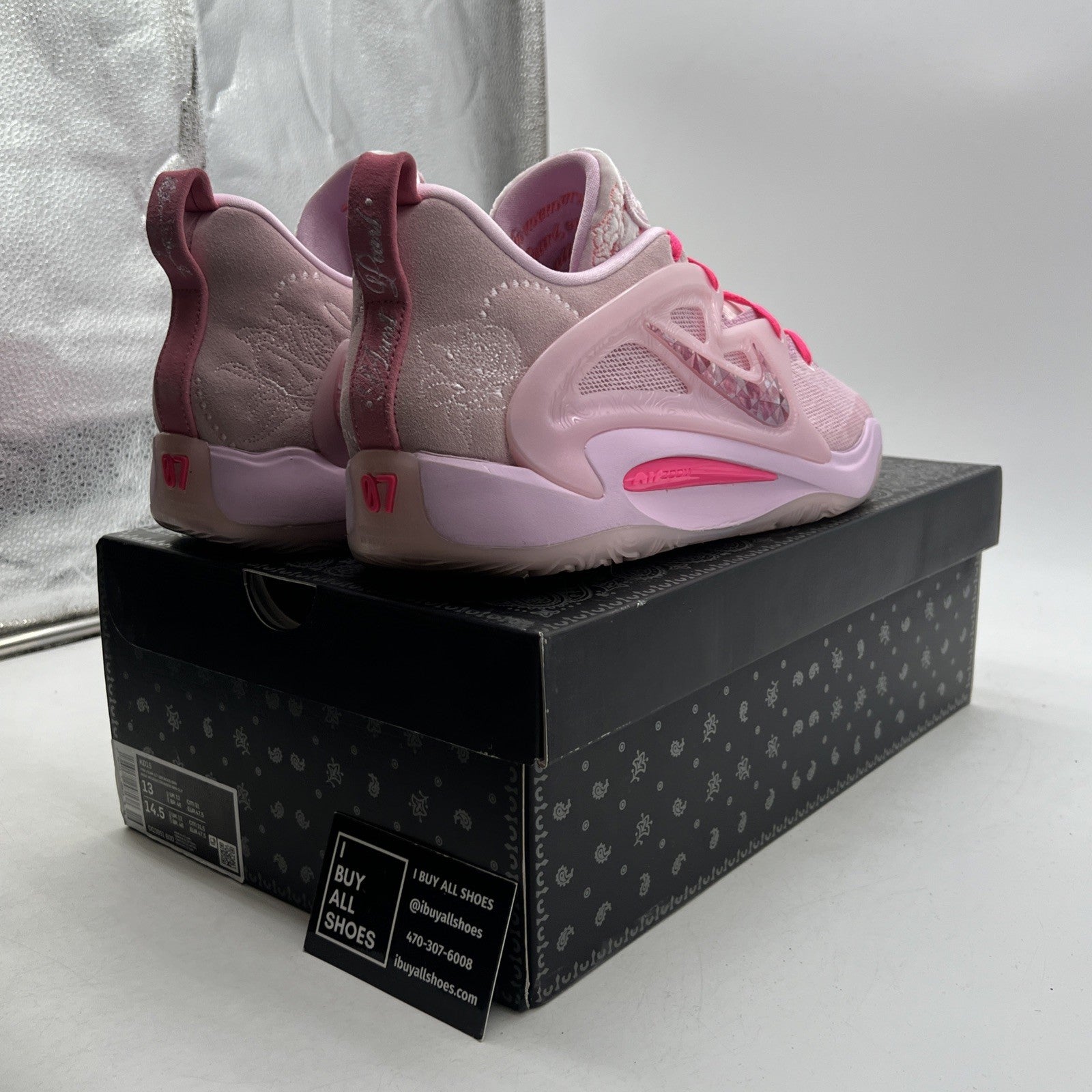 Size 13 - Nike KD 15 NRG Low Aunt Pearl (DQ3851-600)
