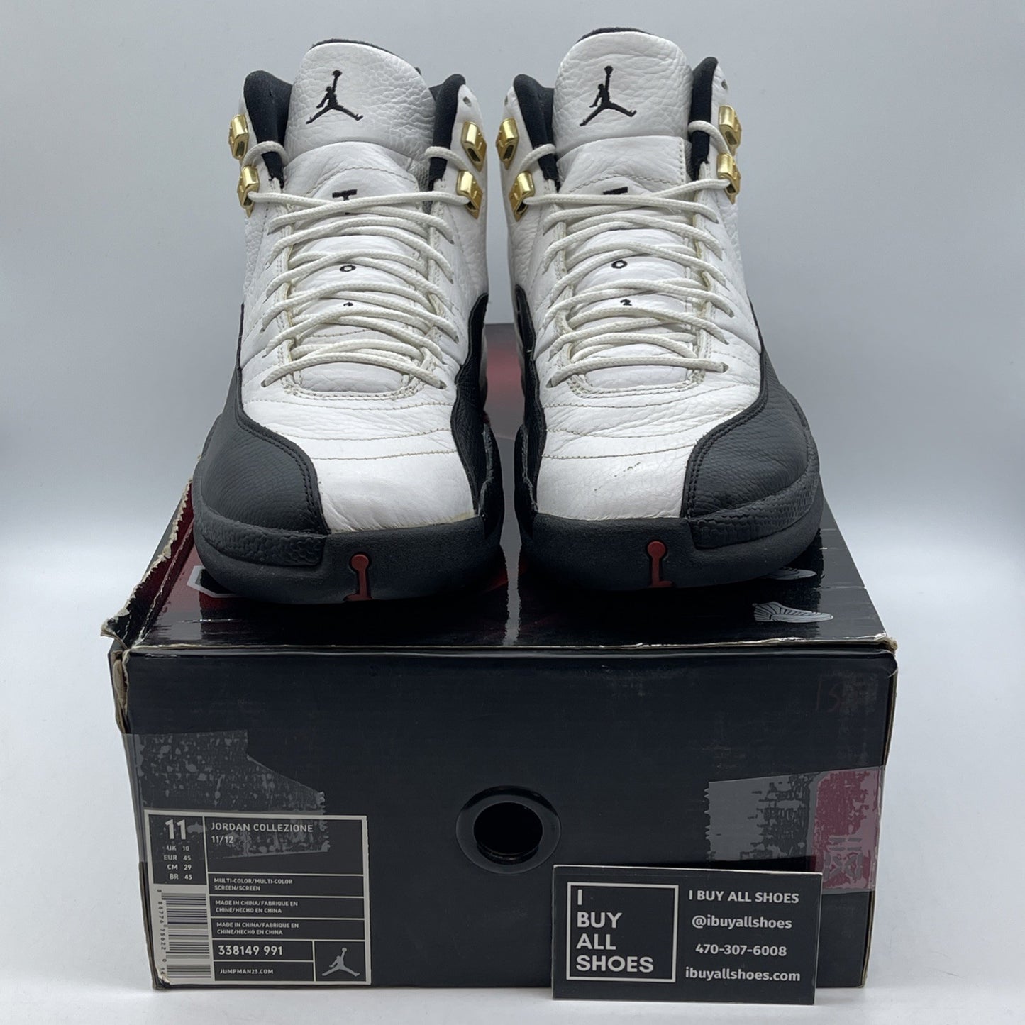 Size 11 - Air Jordan 12 Retro Countdown Pack White Black Suede (130690-109)