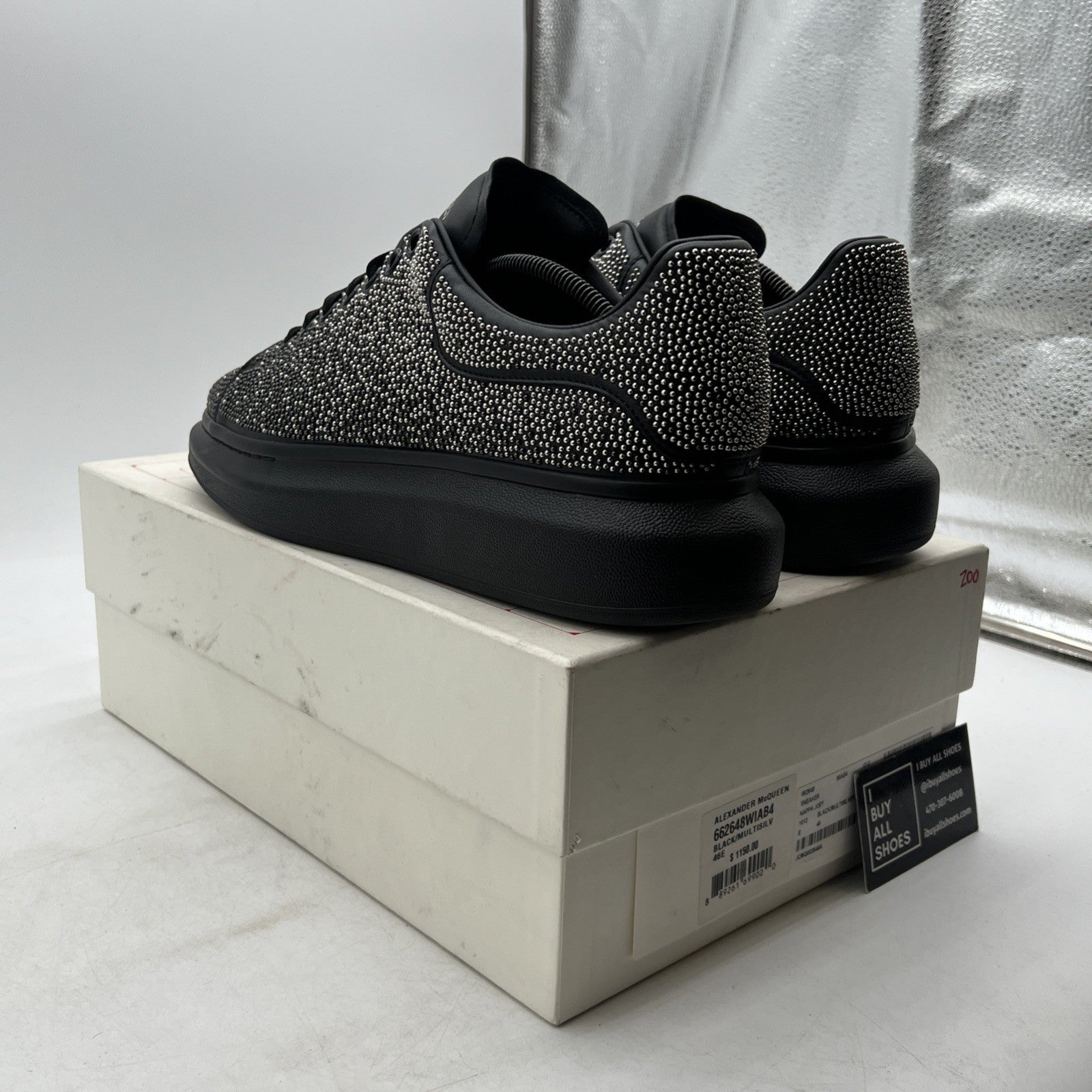 Size 46 - Alexander McQueen Men's Casual Sneaker, studded