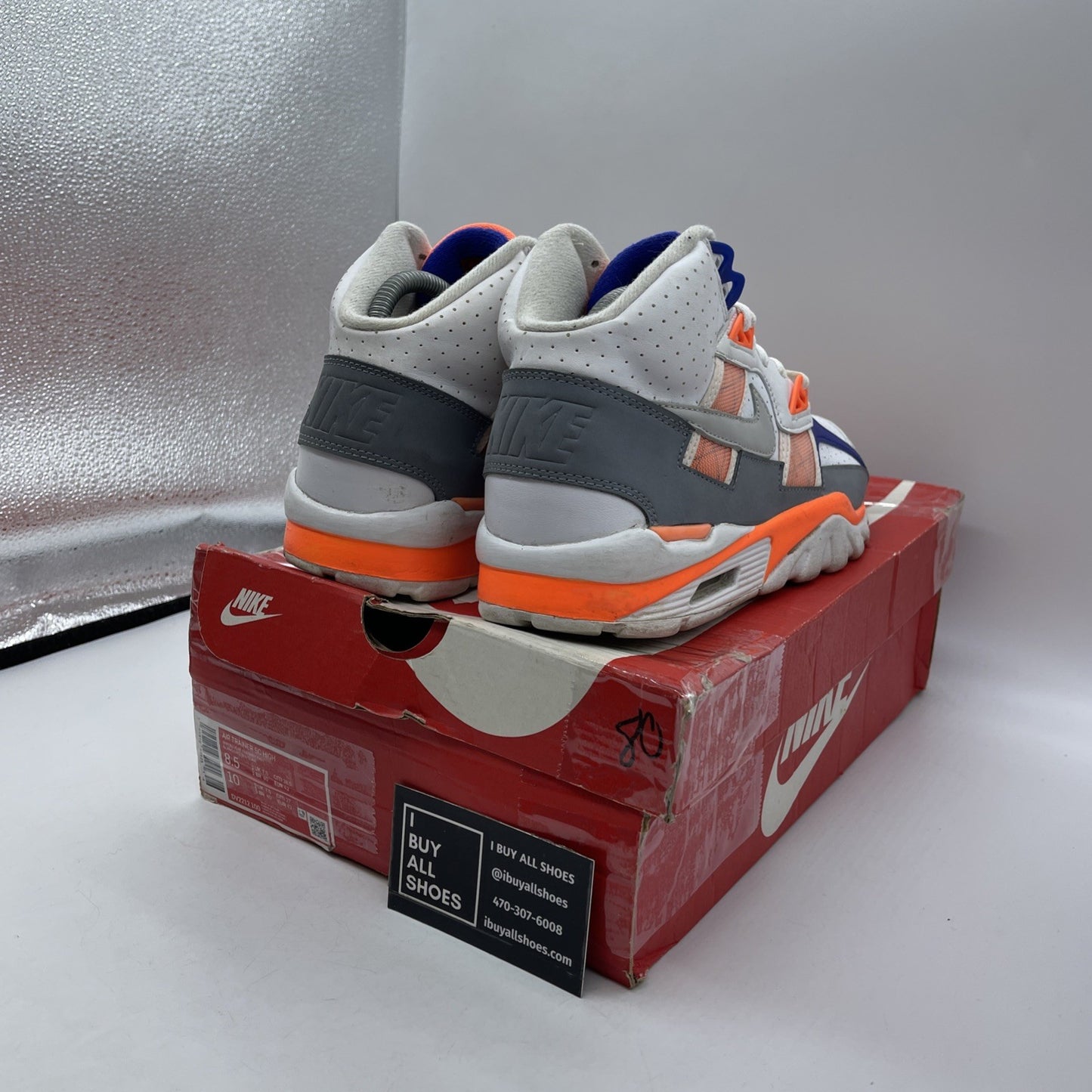 Size 8.5 - Nike Air Trainer SC Bo Jackson Grey White Leather (DV2212-100)