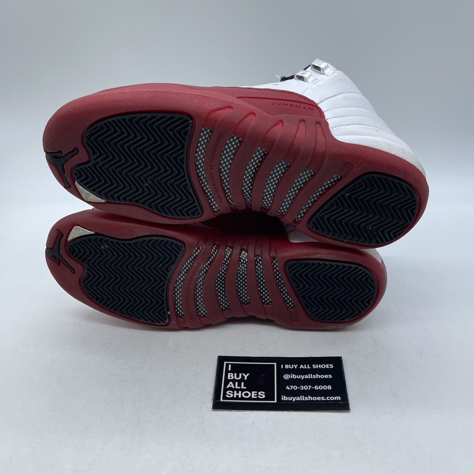 Size 4.5Y (GS) - Air Jordan 12 Retro Mid Cherry White Leather (153265-116)