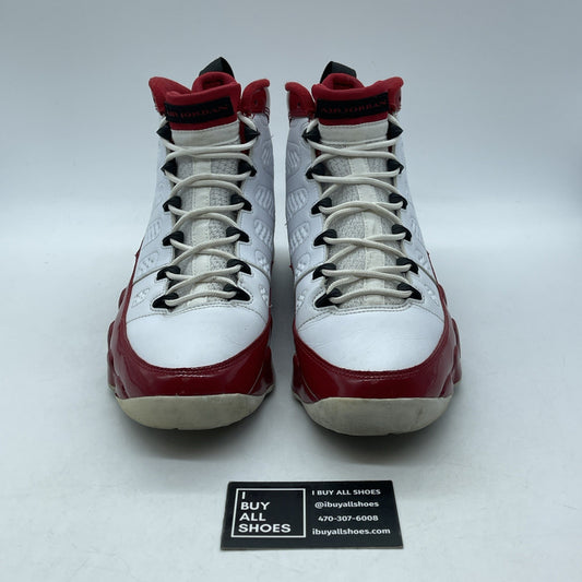 Size 10 - Air Jordan 9 Retro Gym Red White Black Leather (302370-160)