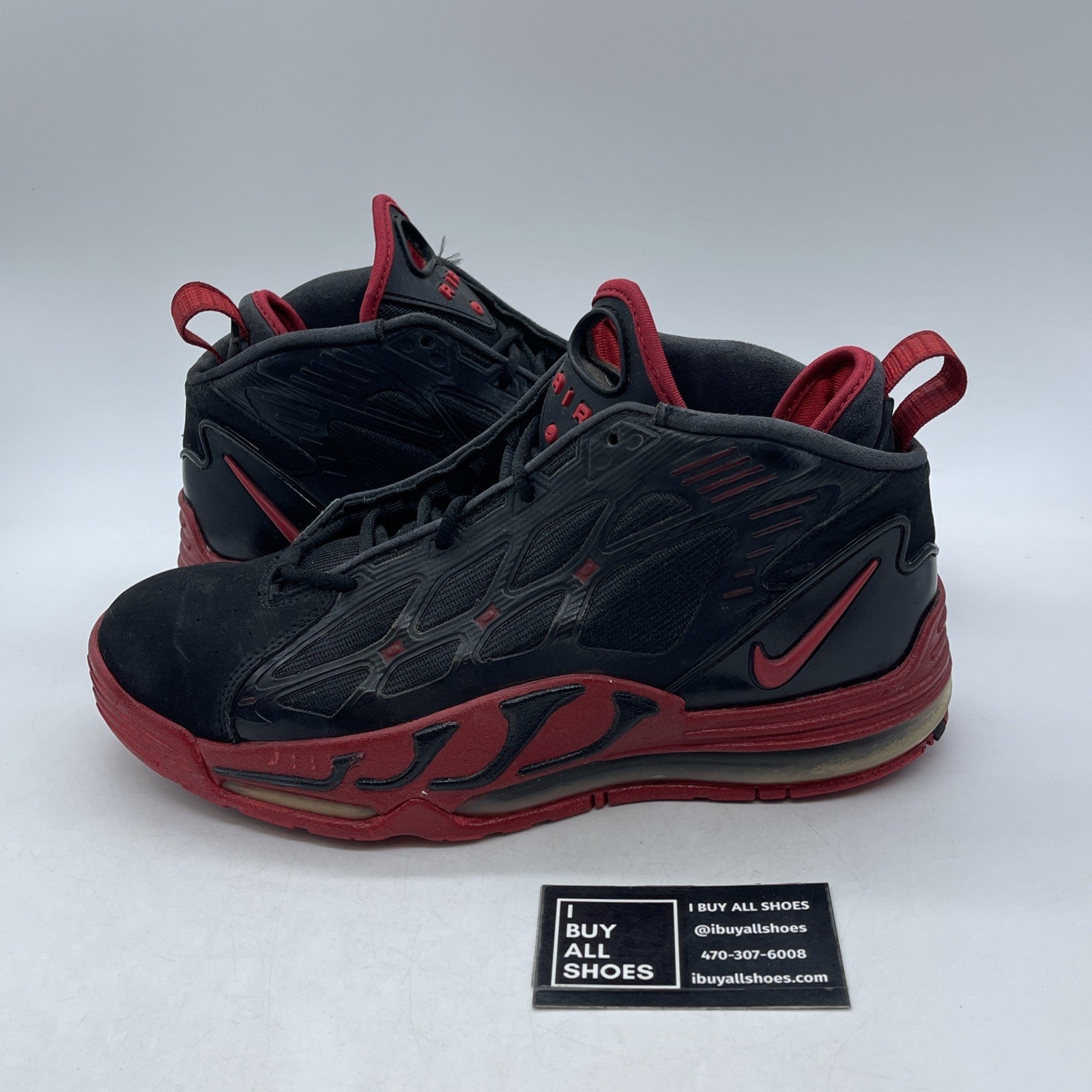 Size 10.5 - Nike Air Max Pillar Black Sport Red (525226-011)