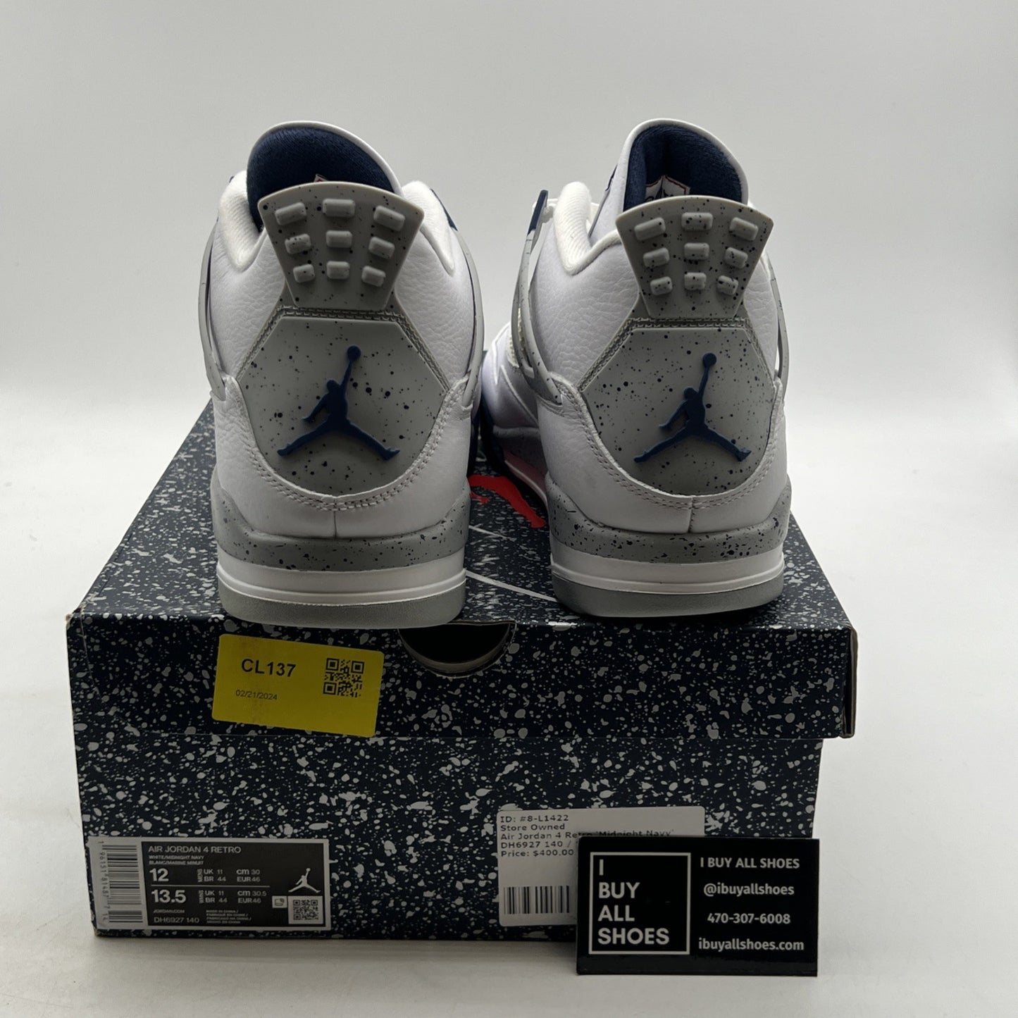 Size 12 - Air Jordan 4 Retro Mid Midnight Navy (DH6927-140)