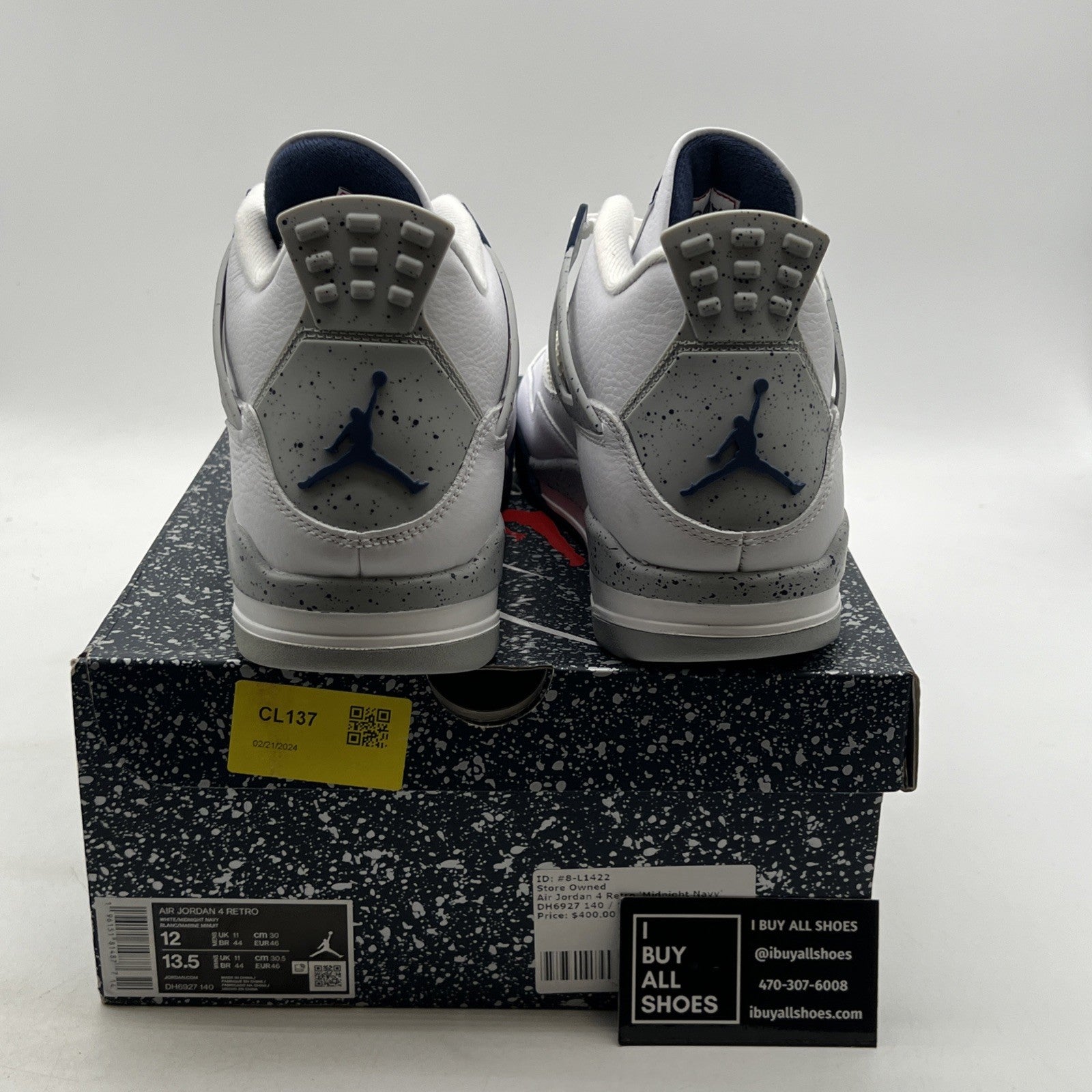 Size 12 - Air Jordan 4 Retro Mid Midnight Navy (DH6927-140)