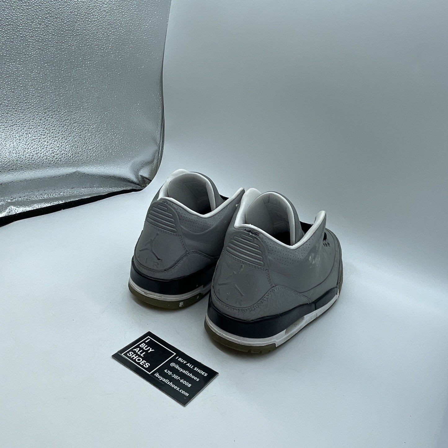 Size 8.5 - Air Jordan 3 5Lab3 Reflective Silver (631603-003)
