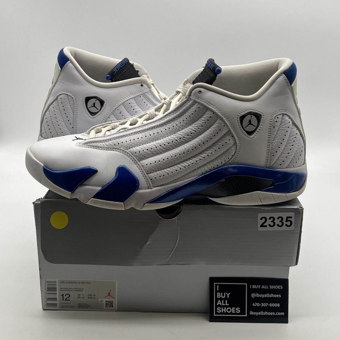 Size 12 - Air Jordan 14 Retro Hyper Royal (487471-104)