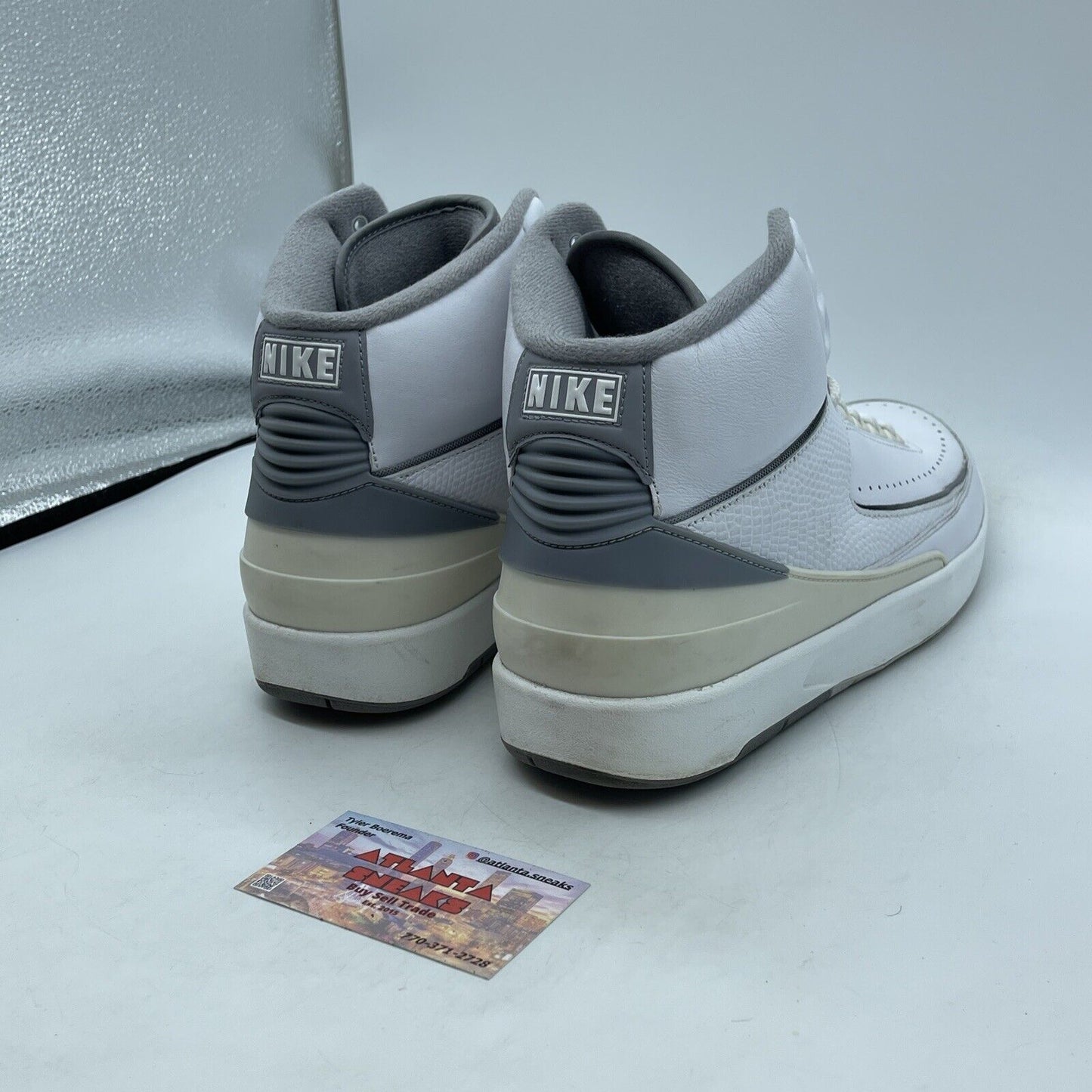 Size 12 - Air Jordan 2 Retro White Cement Grey Leather (DR8884-100)