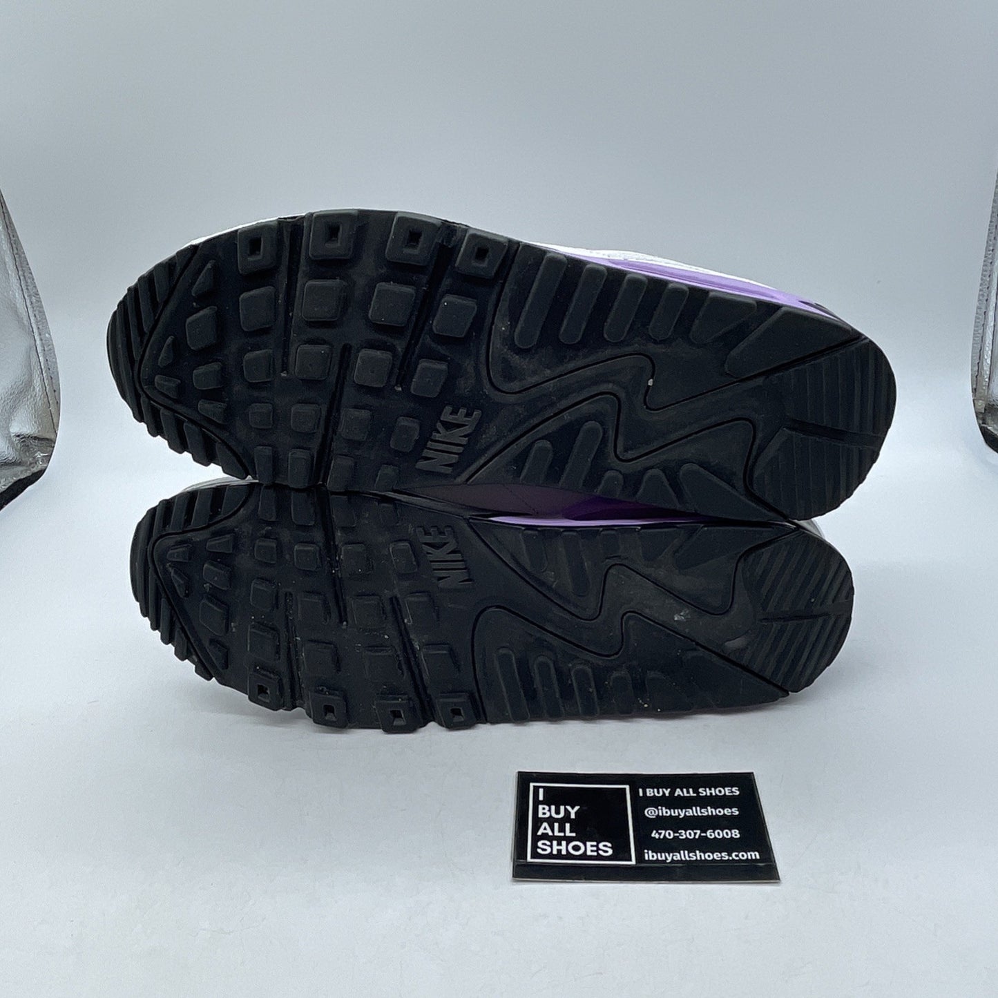 Size 9.5 - Nike By You Air Max 90 Low Top White Purple Leather (DO7430-900)