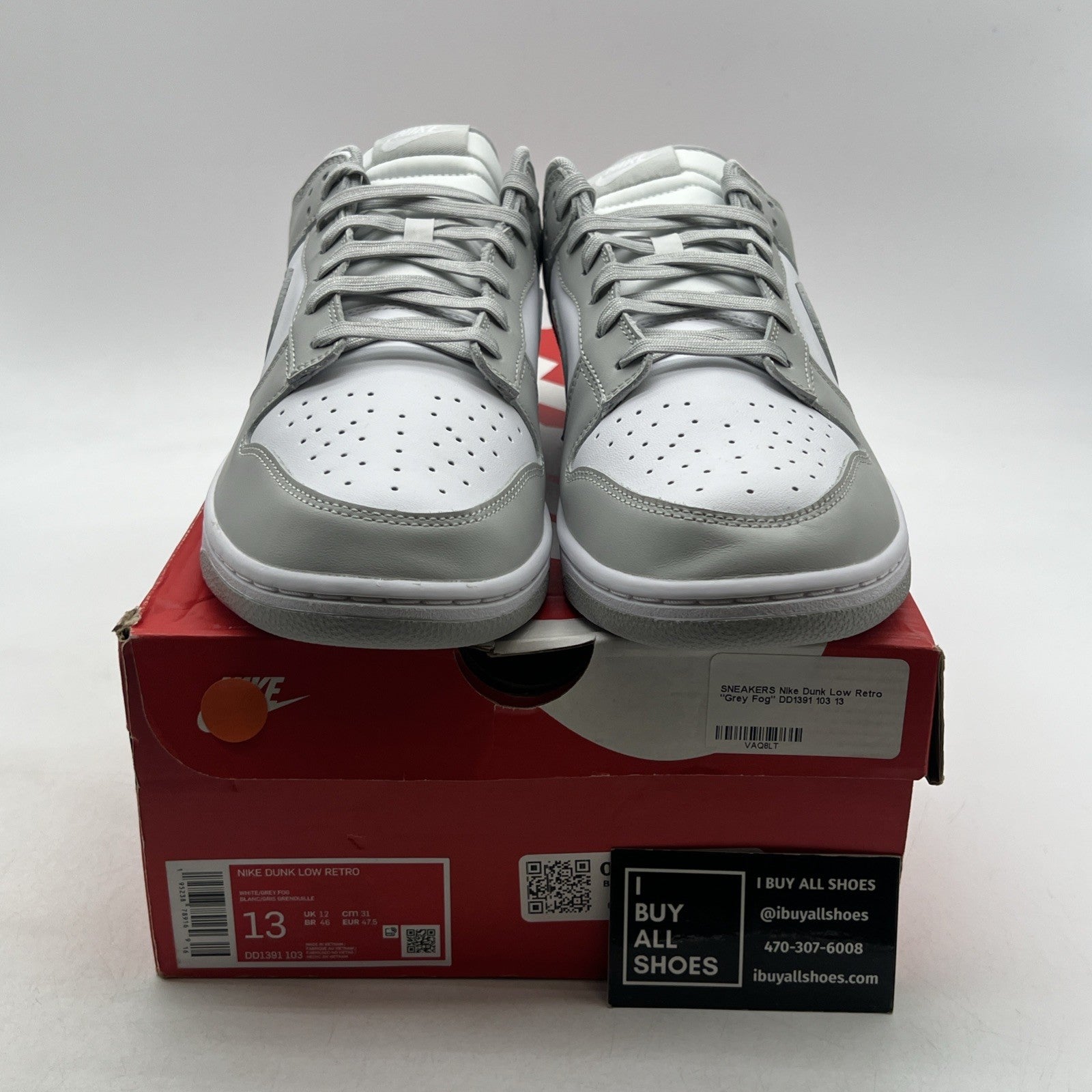 Size 13 - Nike Dunk Low Grey Fog (DD1391-103)