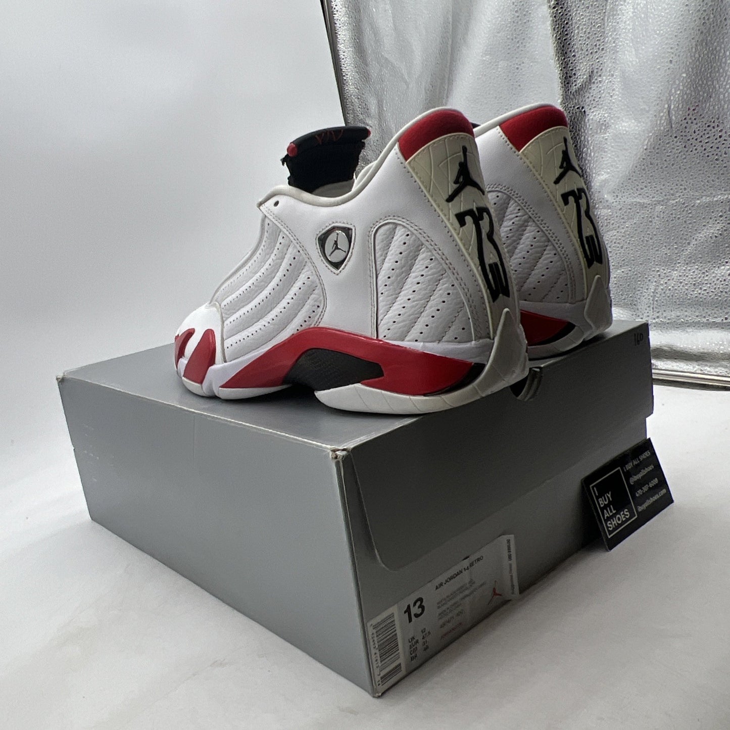 Size 13 - Air Jordan 14 Retro 2019 Candy Cane (487471-100)