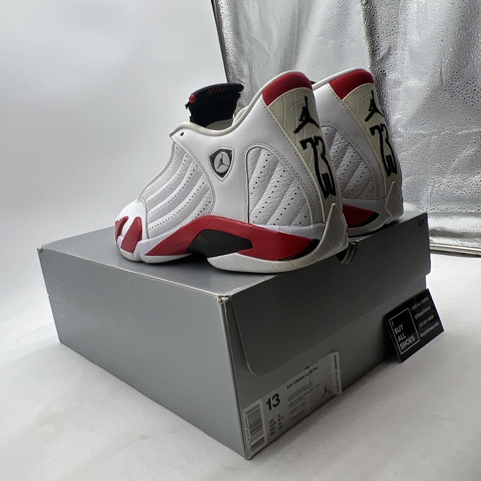 Size 13 - Air Jordan 14 Retro 2019 Candy Cane (487471-100)