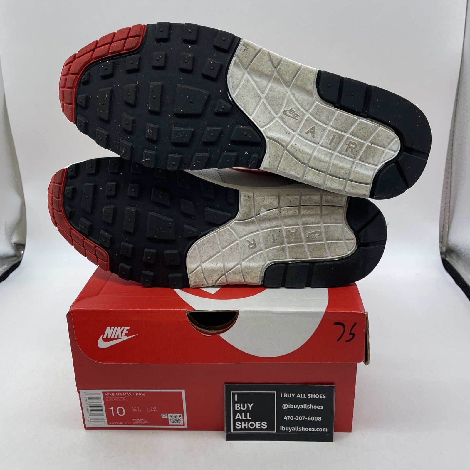 Size 10 - Nike Air Max 1 Premium SE Hot Sauce (HF7746-100)