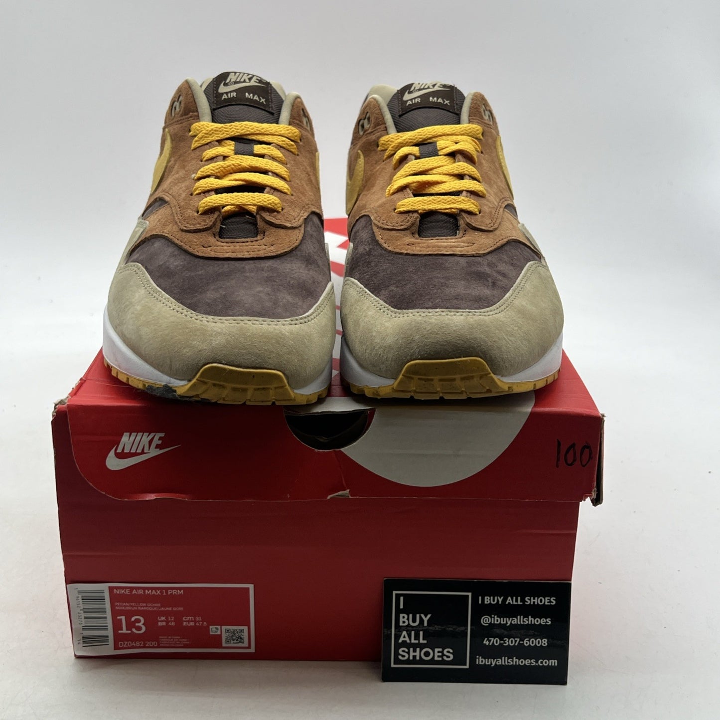 Size 13 - Nike Air Max 1 Premium Ugly Duckling - Pecan 2022 (DZ0482-200)