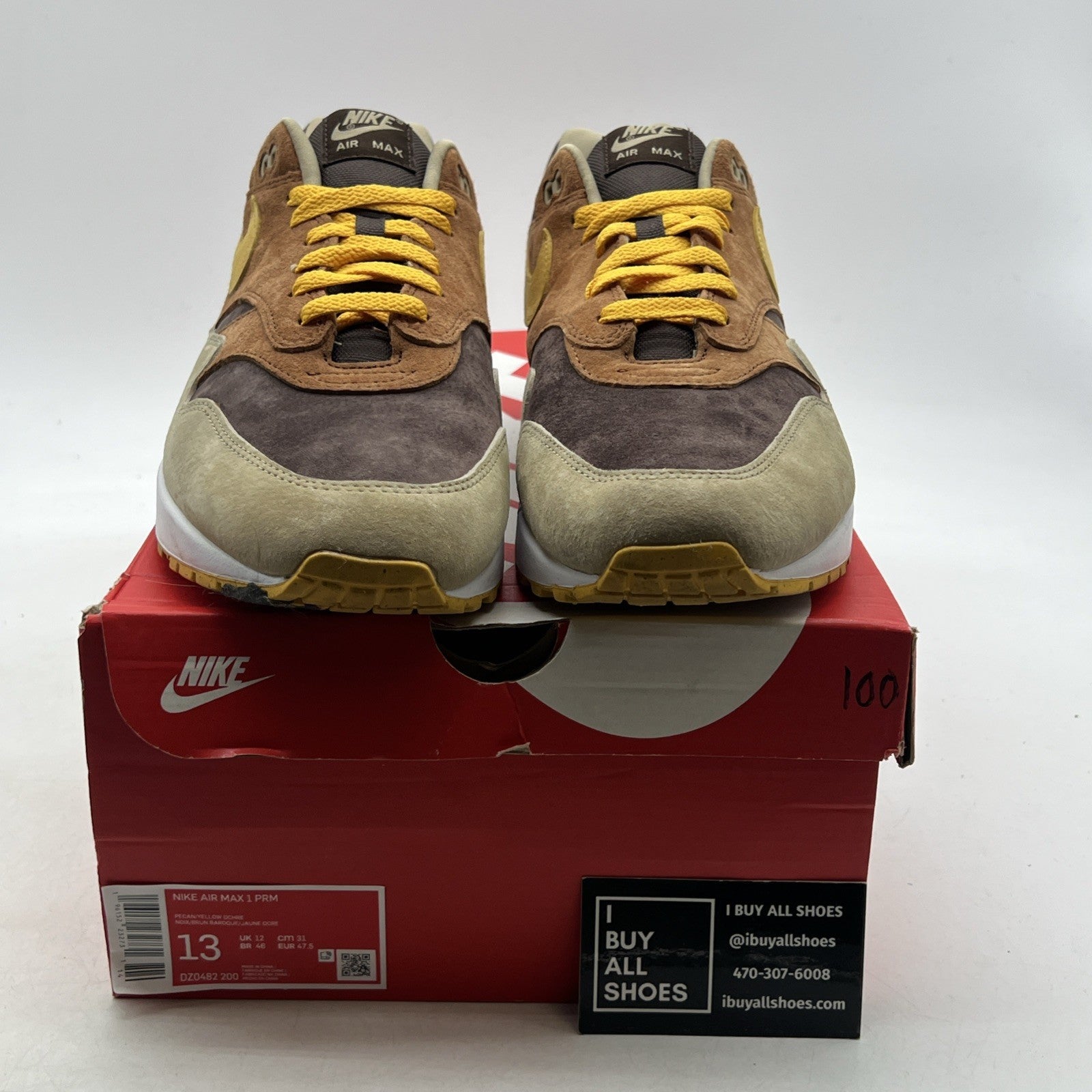 Size 13 - Nike Air Max 1 Premium Ugly Duckling - Pecan 2022 (DZ0482-200)
