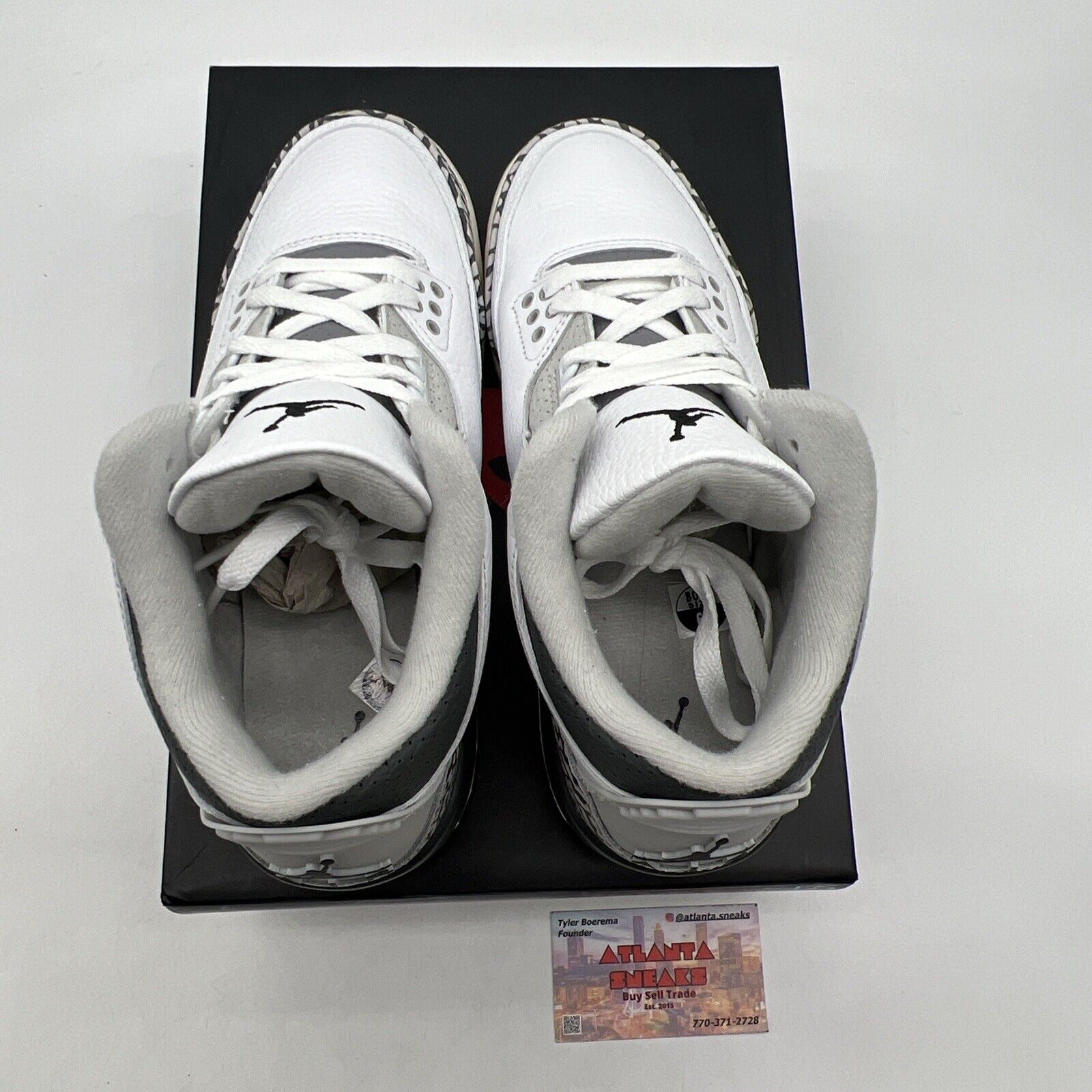 Size 6Y - Jordan 3 Mid Hide N' Sneak White Black Grey Suede Leather (DX6665-100)