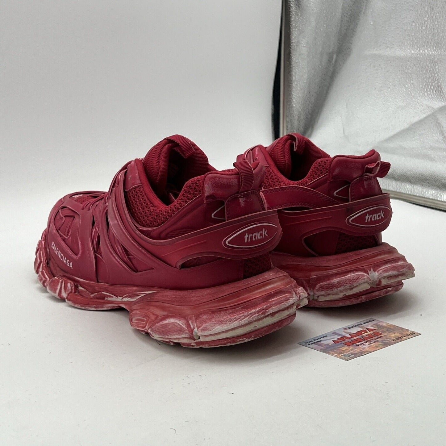 Size 13 - Balenciaga Track Faded Burgundy