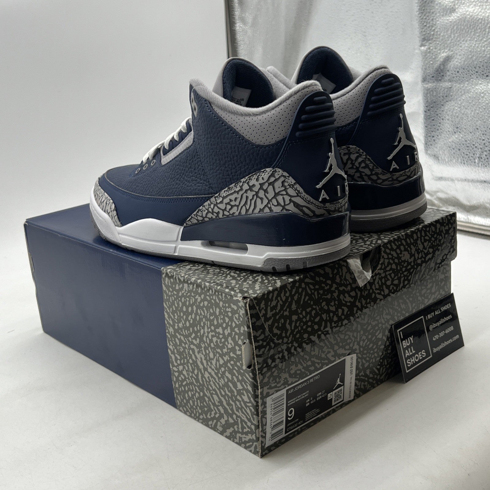 Size 9 - Air Jordan 3 Retro Blue (CT8532-401)