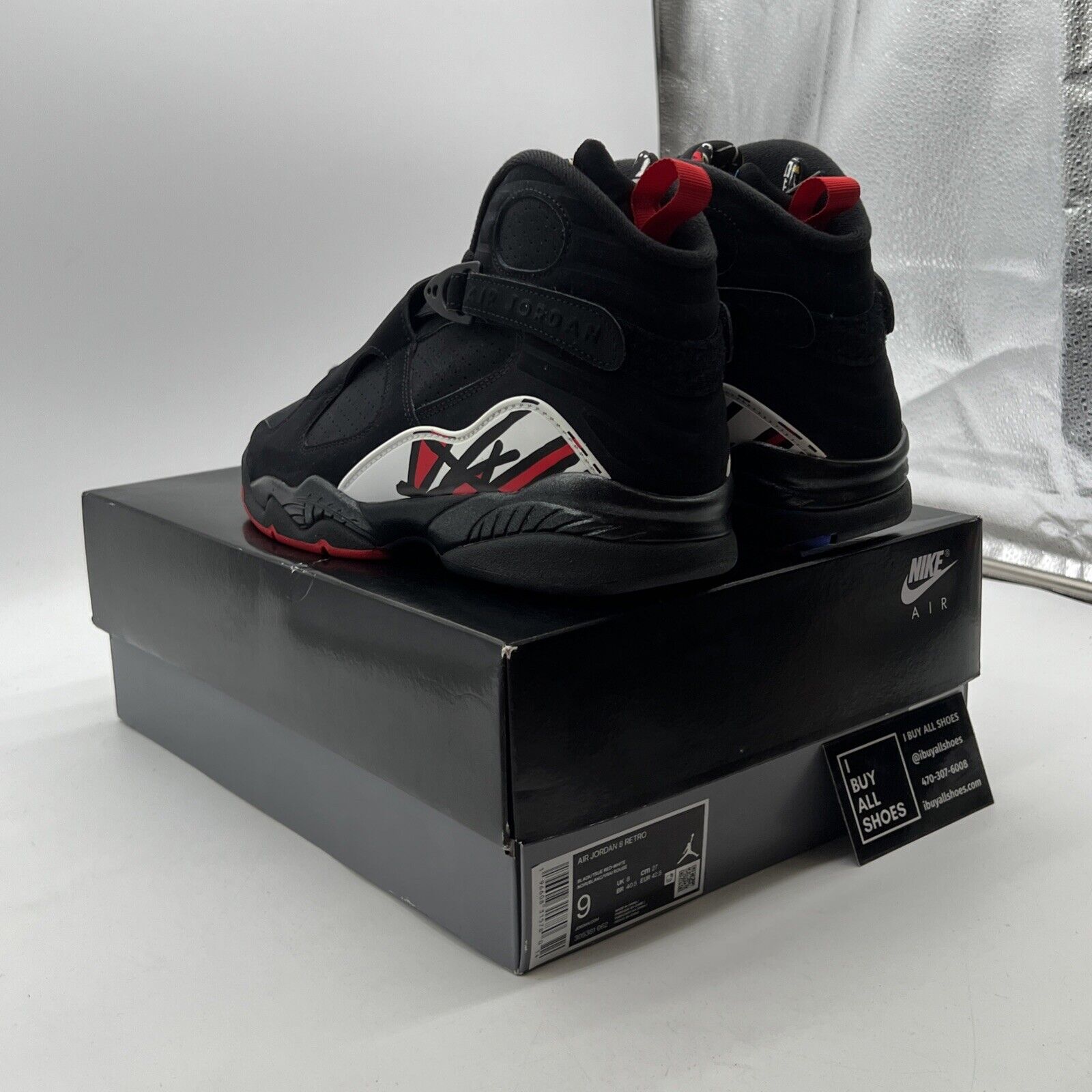 Size 9 - Air Jordan 8 Retro Mid Playoff (305381-062)