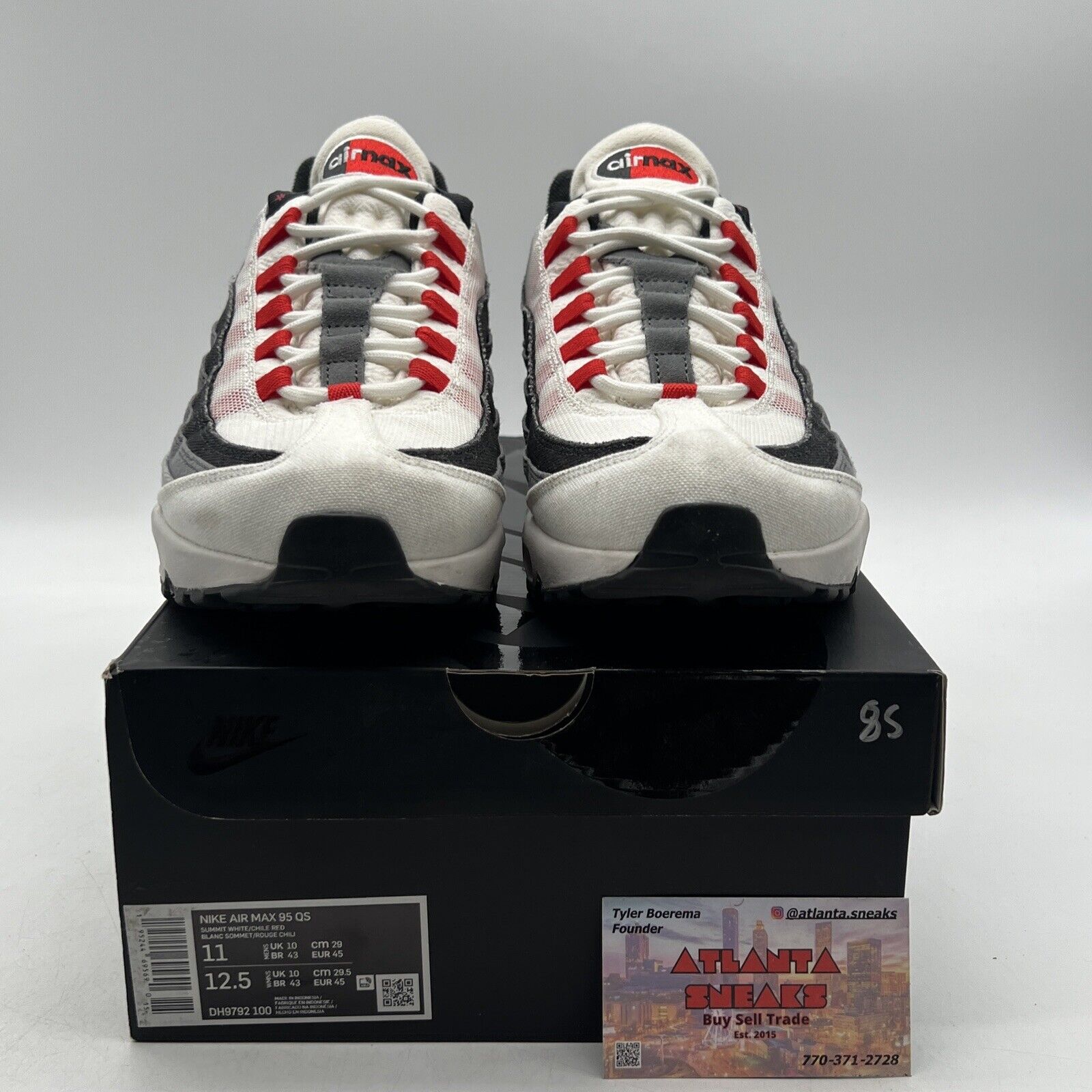 Size 11 - Nike Air Max 95 QS Japan Black Grey Red White (DH9792-100)