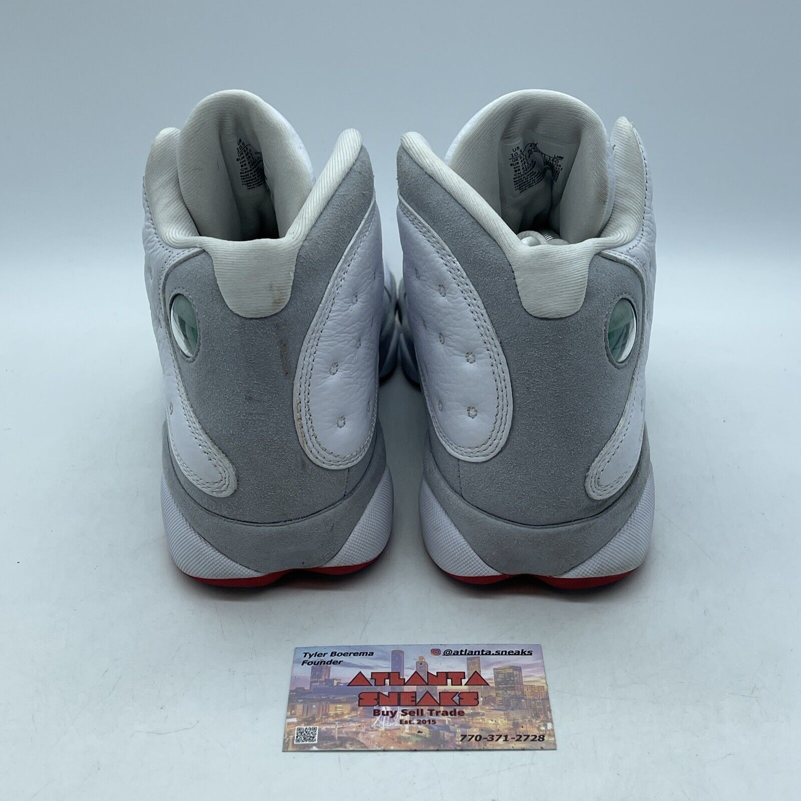 Size 10.5 - Air Jordan 13 Retro White Wolf Grey Suede Leather (414571-160)
